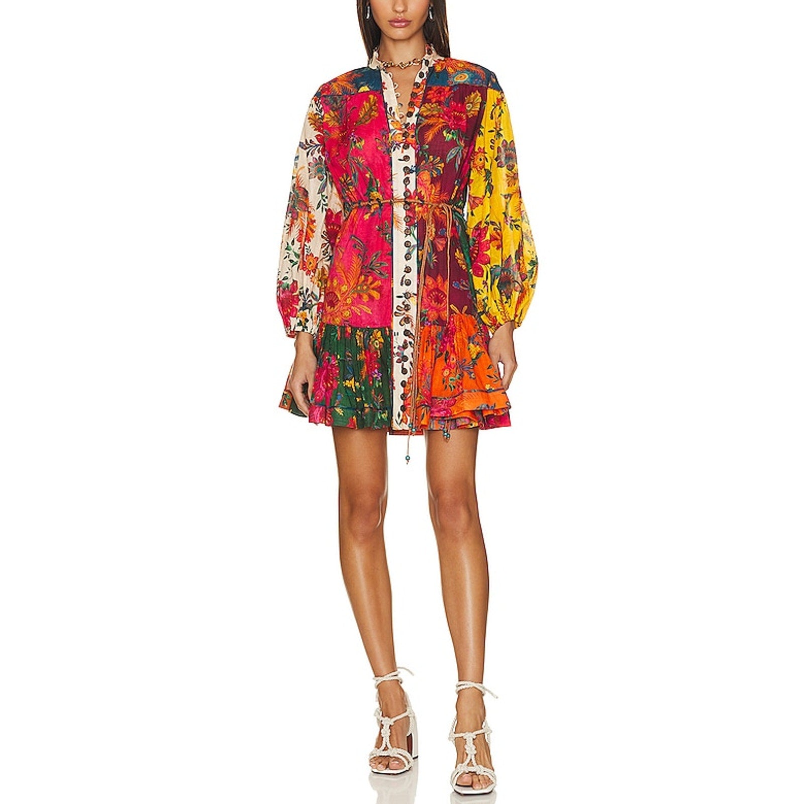 Zimmermann 'Ginger' Red Cotton Mini Dress Size 2