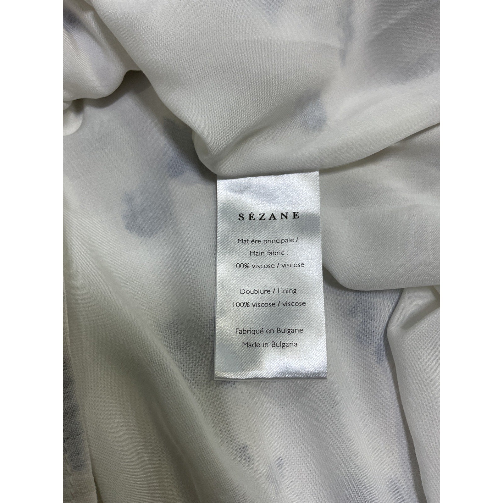 S�zane 'Aurora' White Viscose Dress Size 36 - NWT
