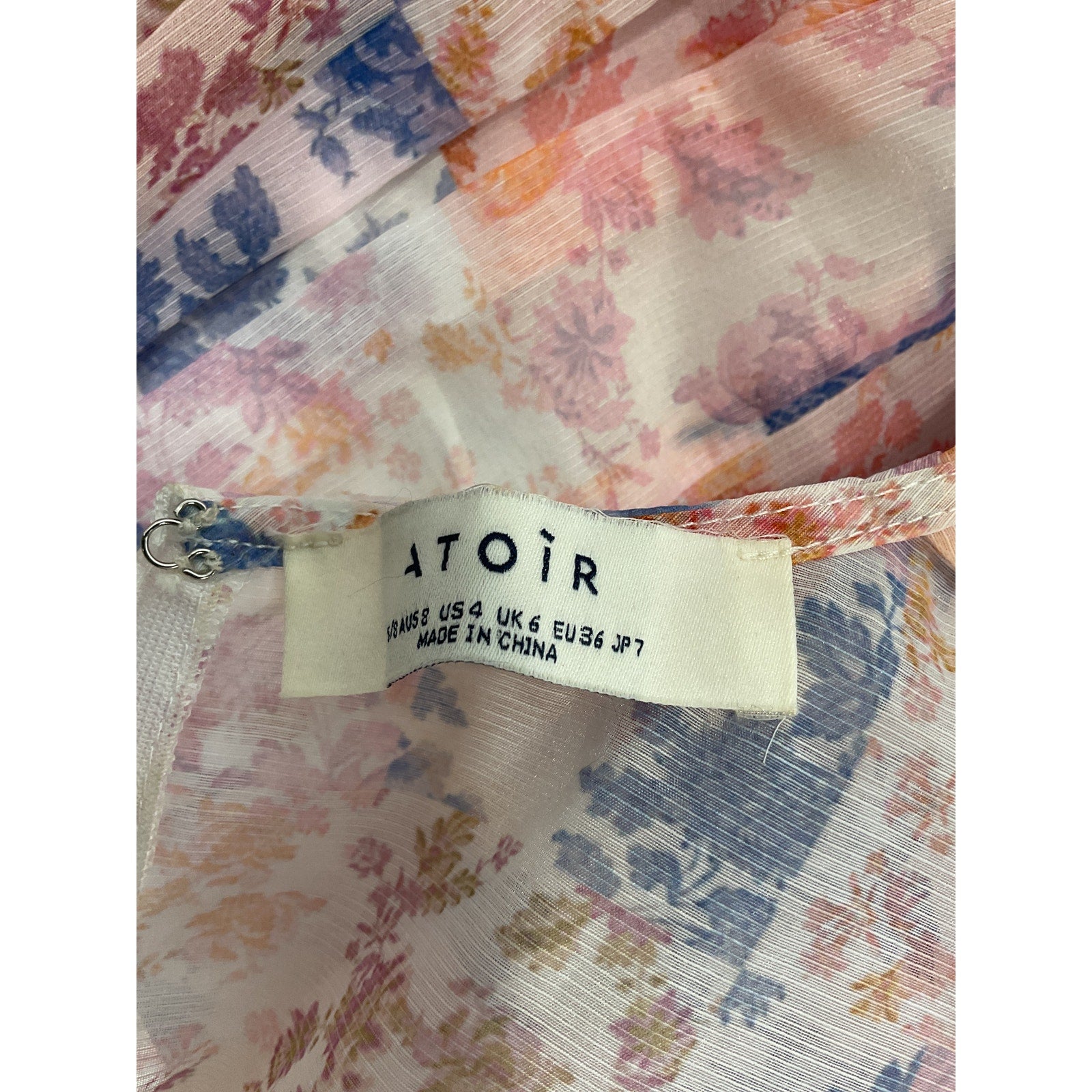 Atoir 'The Solo' Pink Front Bow Waist Cutout Dress Size S