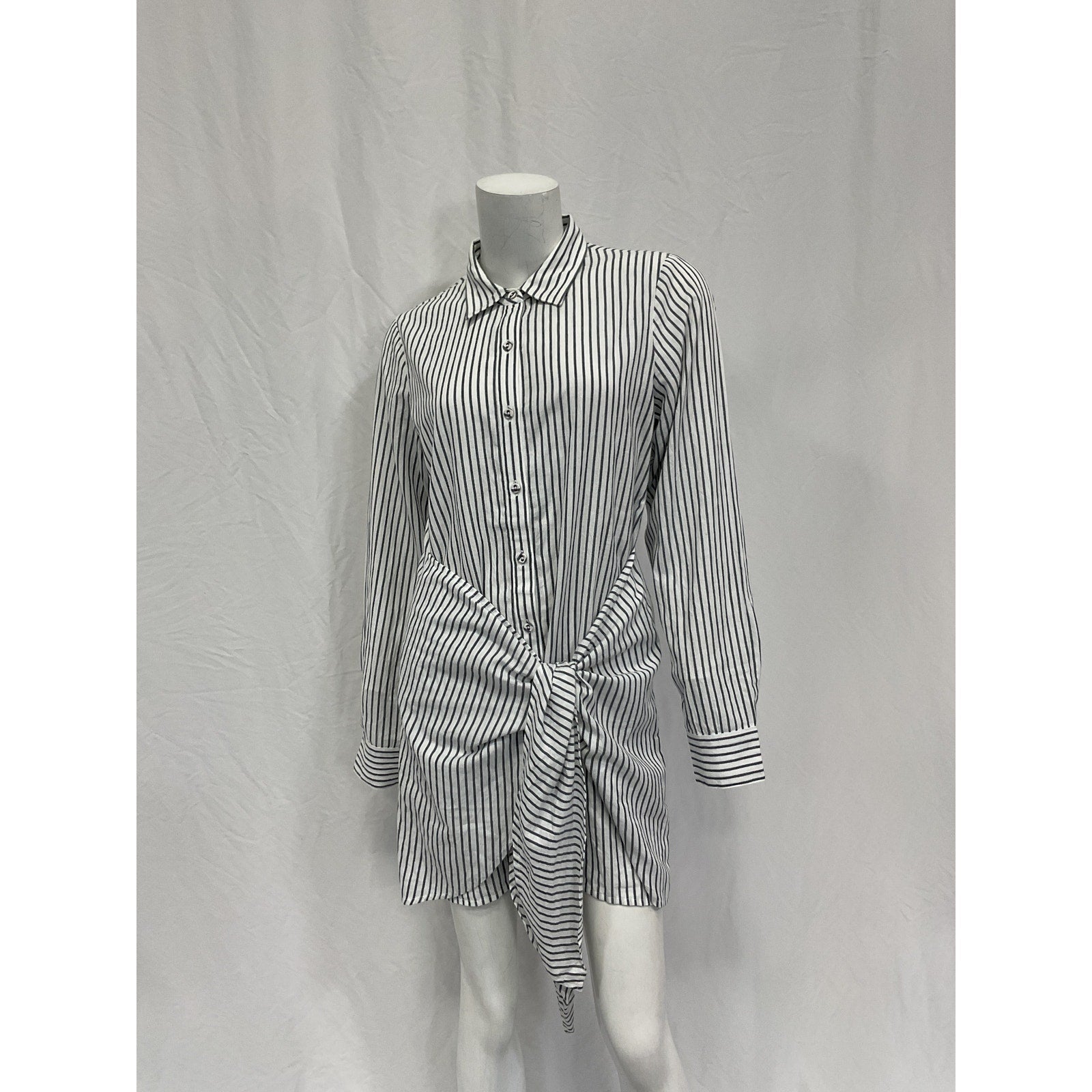 L'Academie 'Cloudline' White Cotton Dress Size S