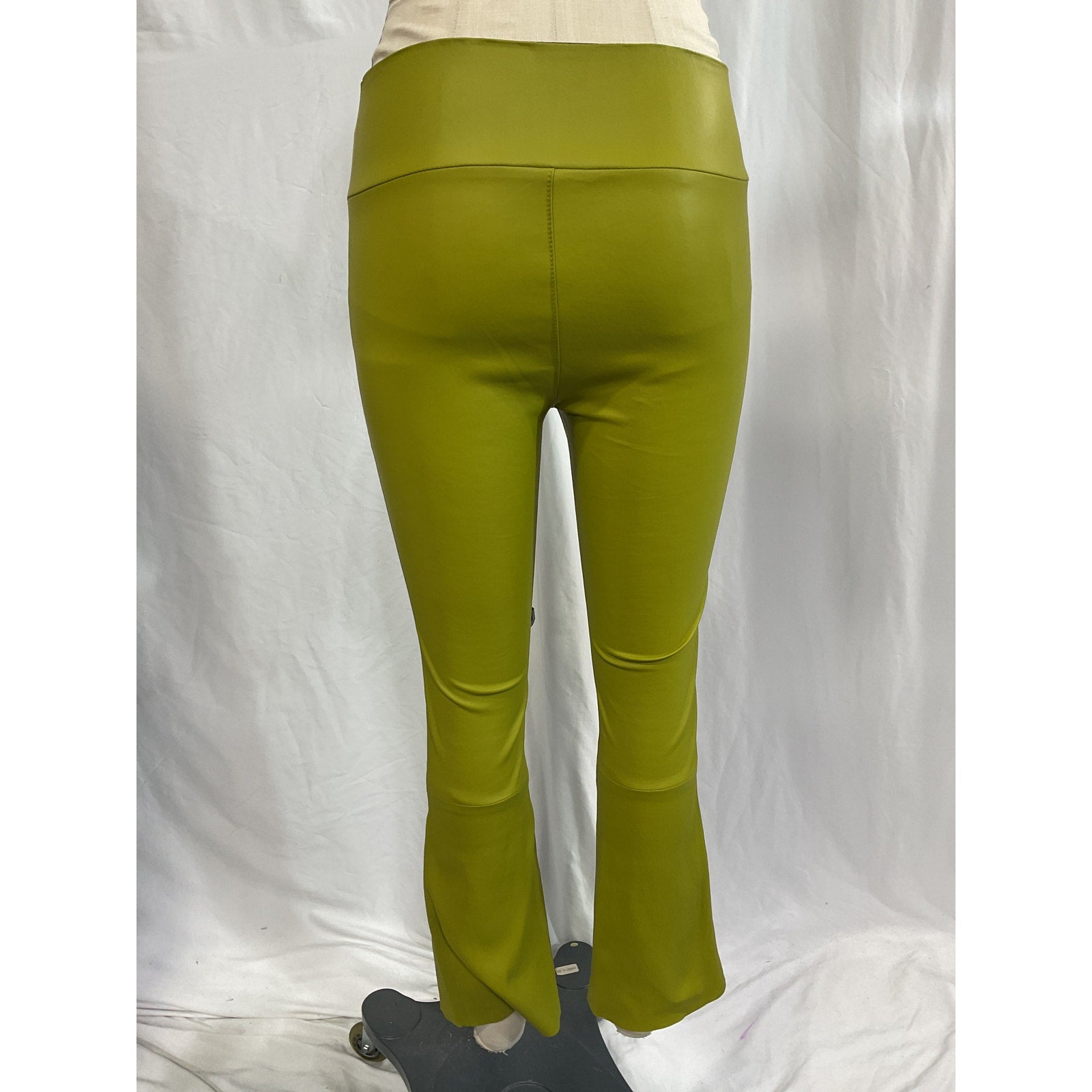 Sprwmn 'Leather' Green Leather Straight Leg Pants Size S