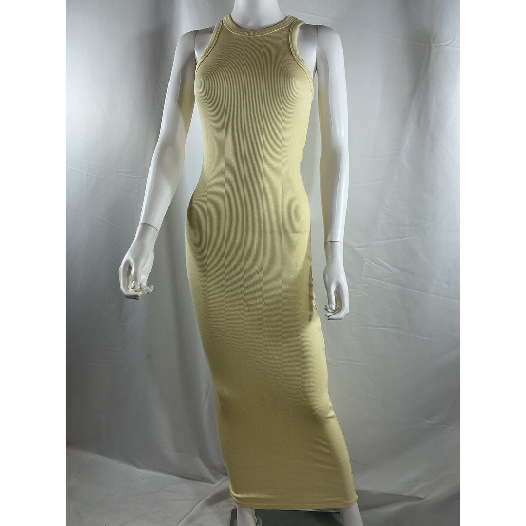 Sprwmn 'Racer' Tan Tencel Maxi Dress Size XS