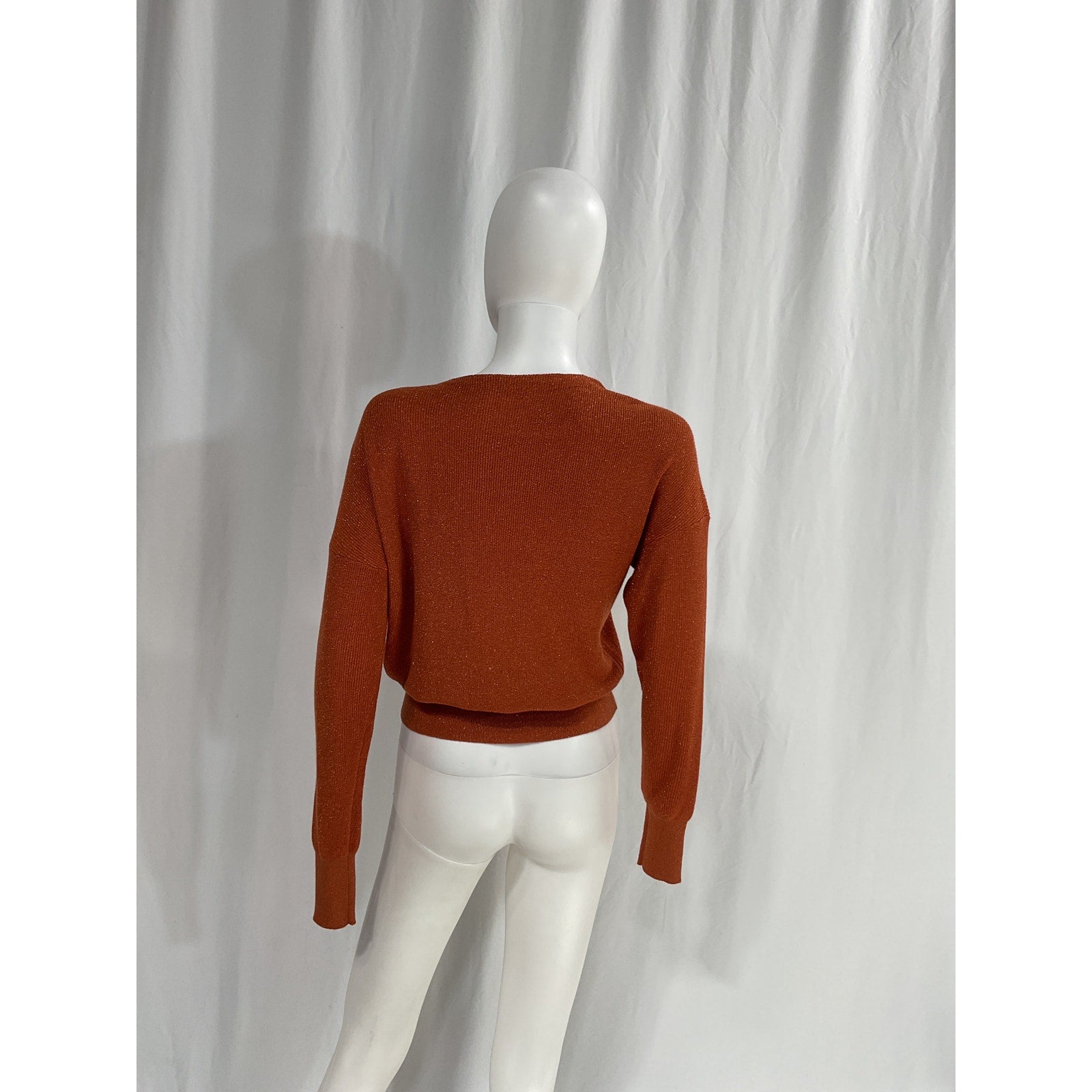 L'Agence 'Blair' Brown Crossover Pullover Size S