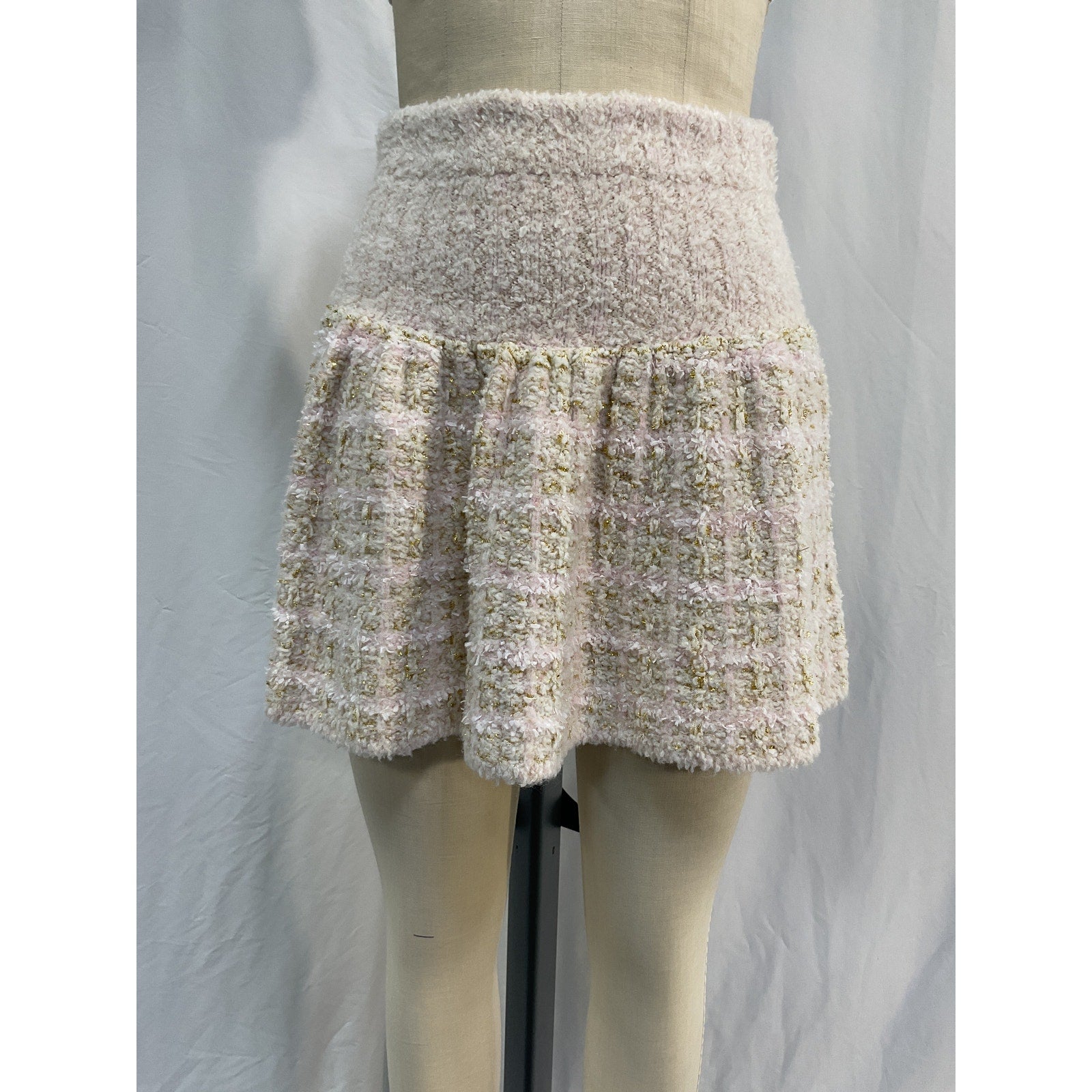 Loveshackfancy 'Bibi' White Wool Knit Skirt Size XS