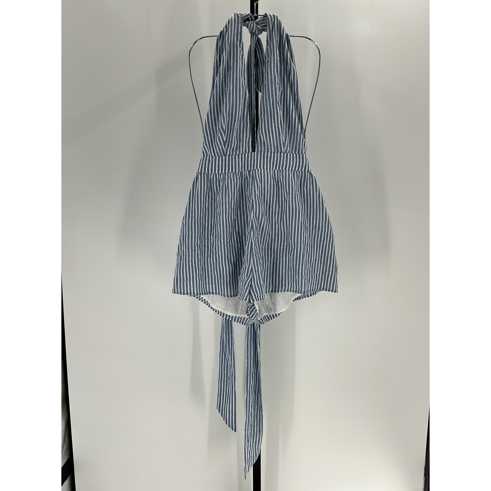 Majorelle 'Callie' Blue Cotton Romper Size S