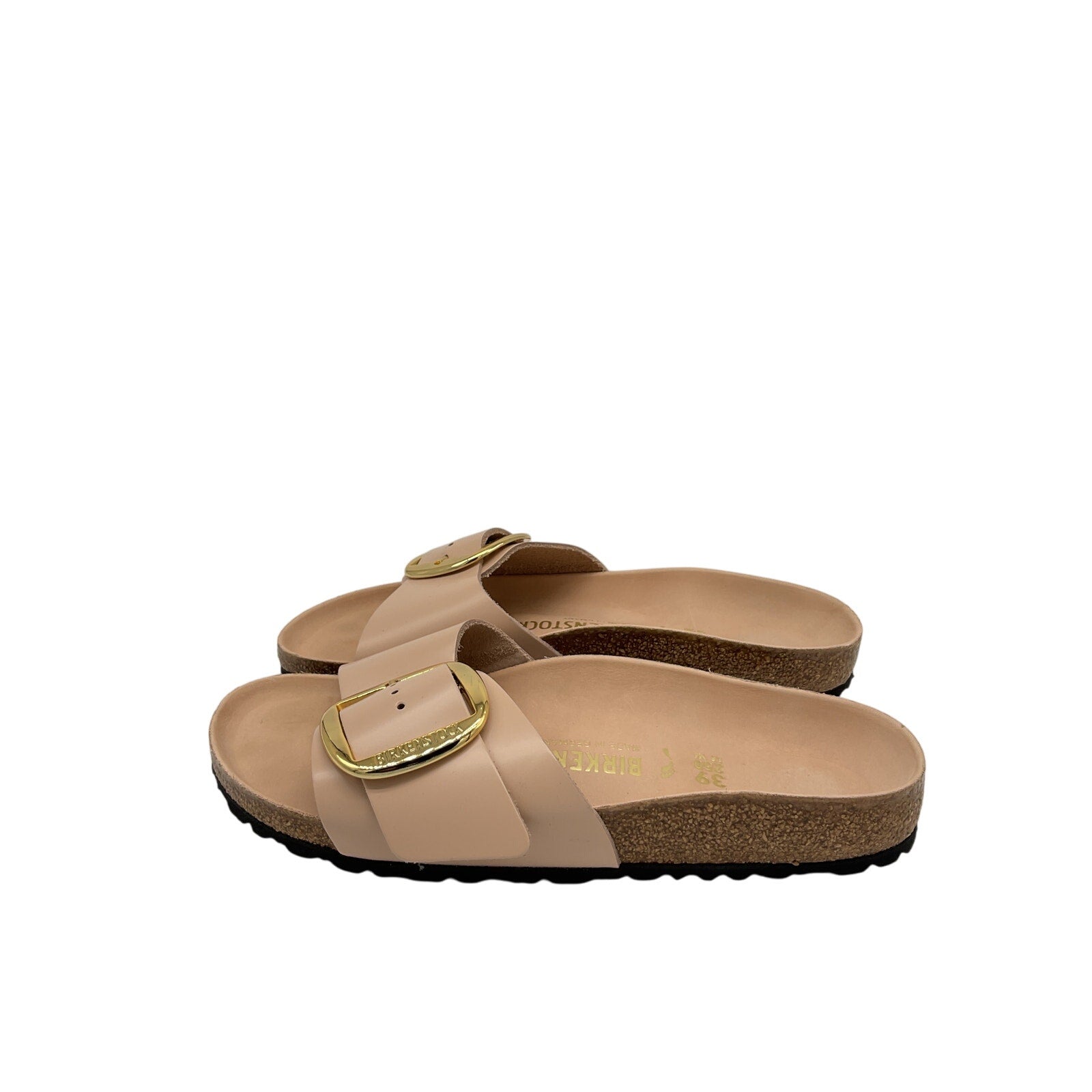 Birkenstock 'Madrid' Pink Leather Big Buckle Sandal Size 9