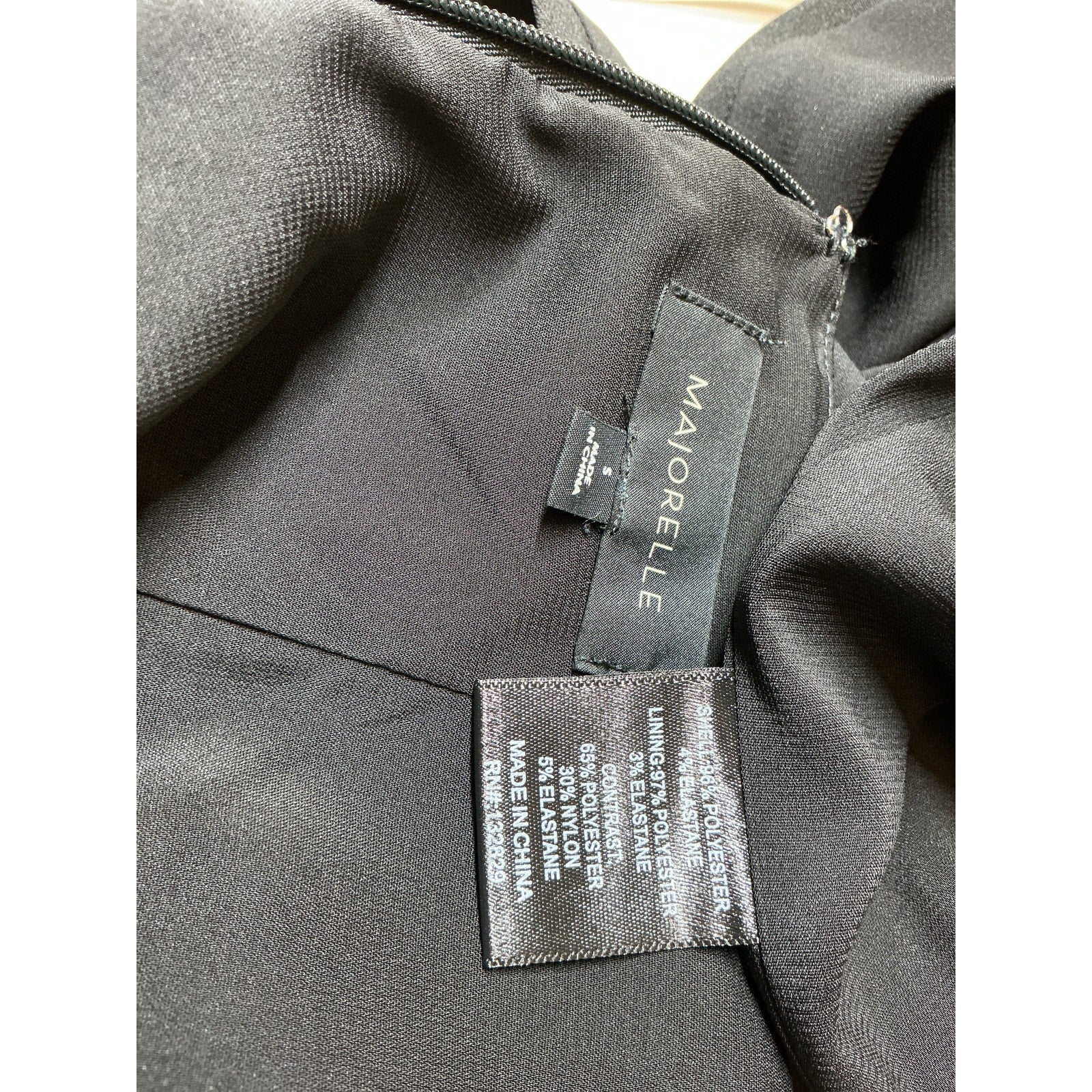 Majorelle 'Avori' Black Polyester Gown Size S