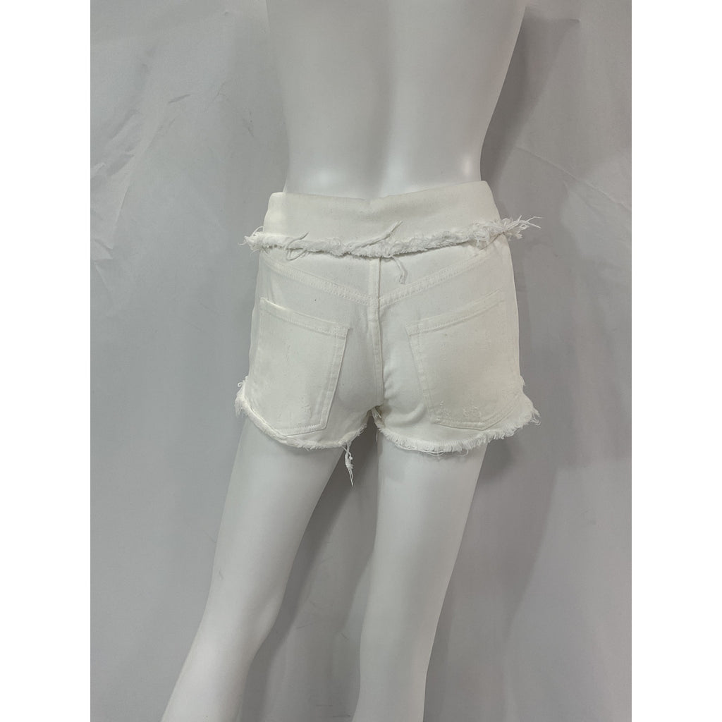 Ser.O.Ya 'Mason' White Denim Jean Shorts Size 25