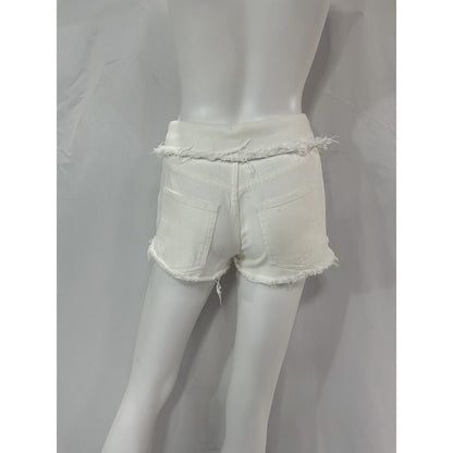 Ser.O.Ya 'Mason' White Denim Jean Shorts Size 25