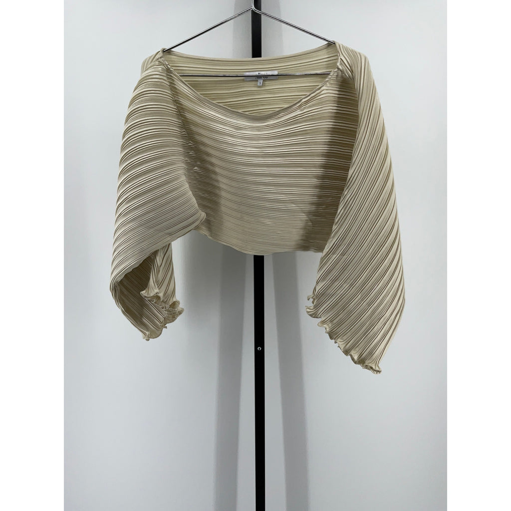 Aiifos 'Sonya' Beige Polyester Top Size S