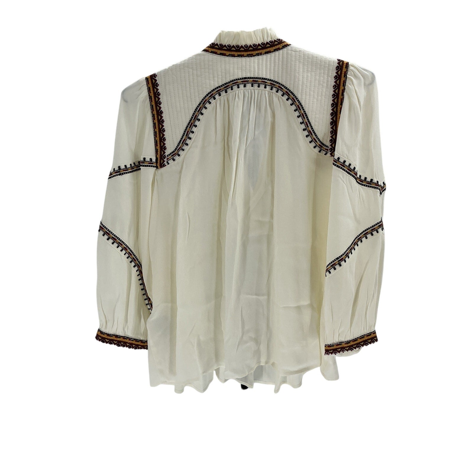 Ba&Sh 'Talsie' White Viscose Blouse Size S