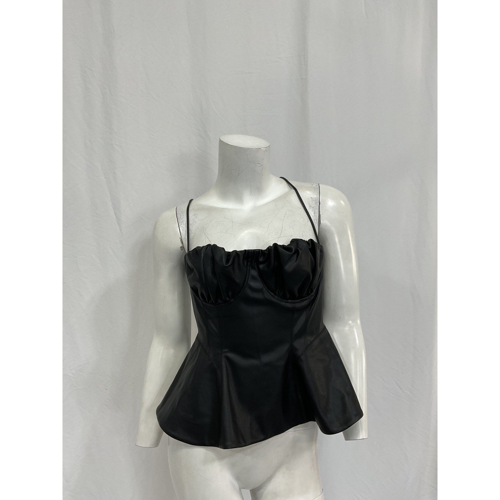 Lpa 'Cherie' Black Polyurethane Top Size S
