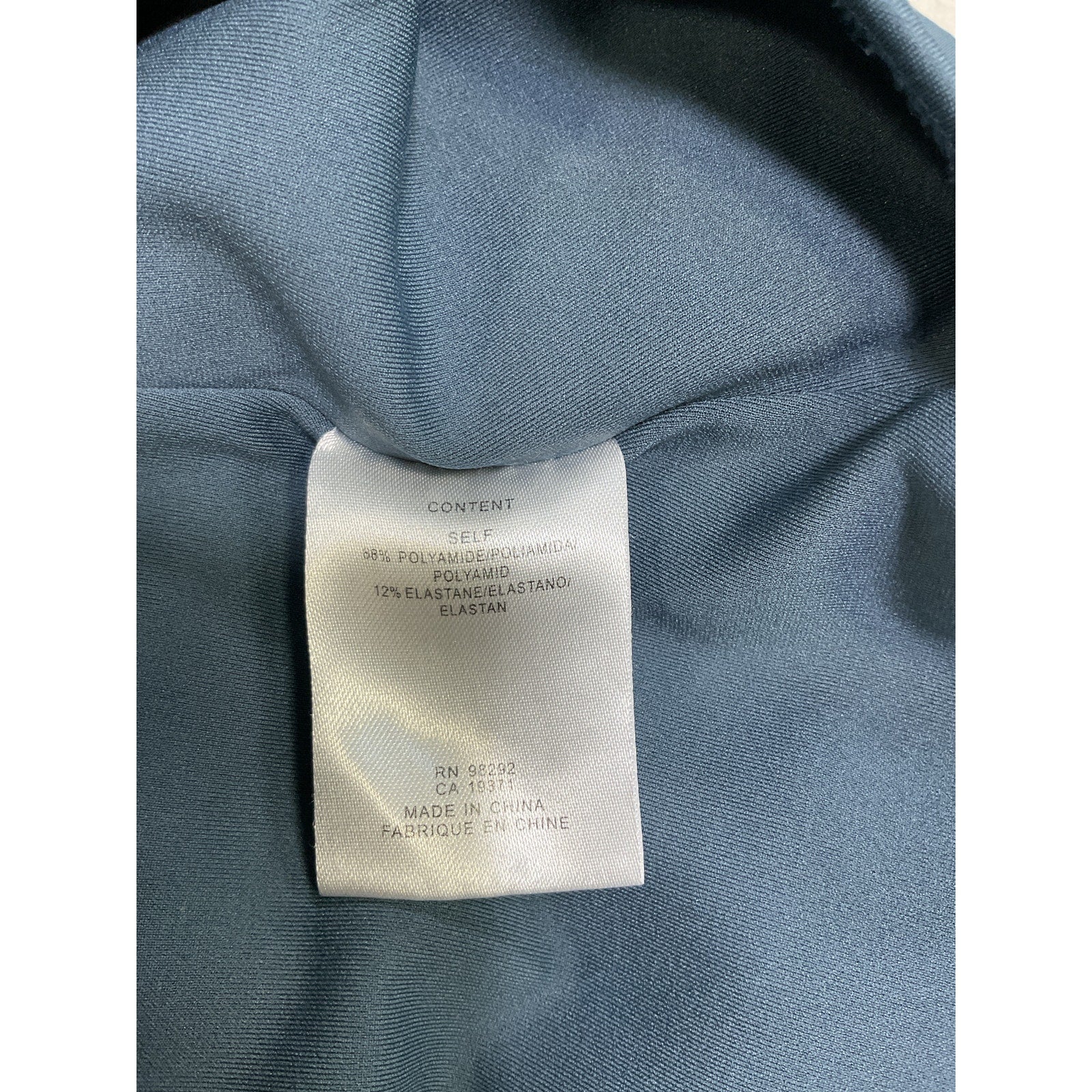 Tibi 'Nitro' Blue Polyamide Jersey Cycling Bodysuit Size L