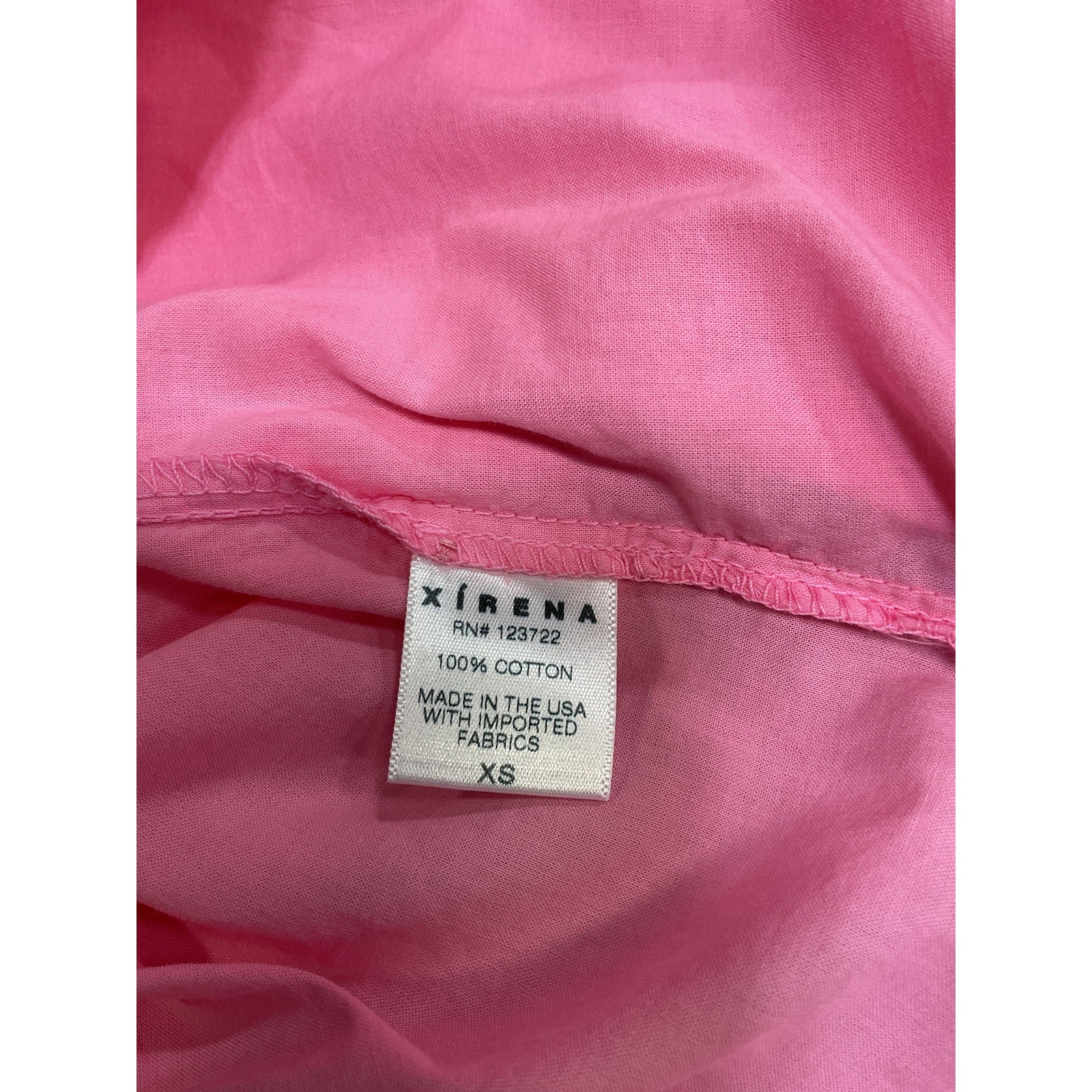 Xirena 'Channing' Pink Cotton Shirt Size XS