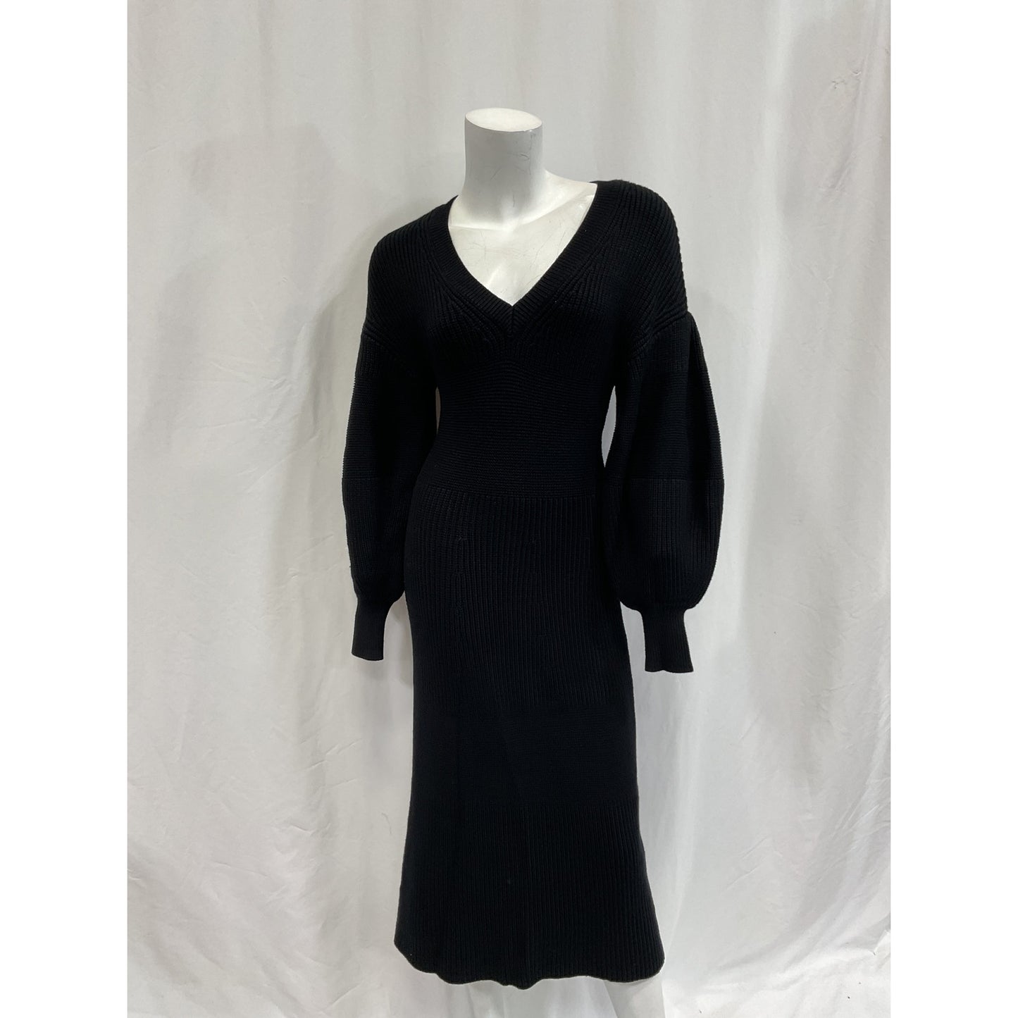 Staud 'Carnation' Black Dropped Shoulders Dress Size XS - NWT