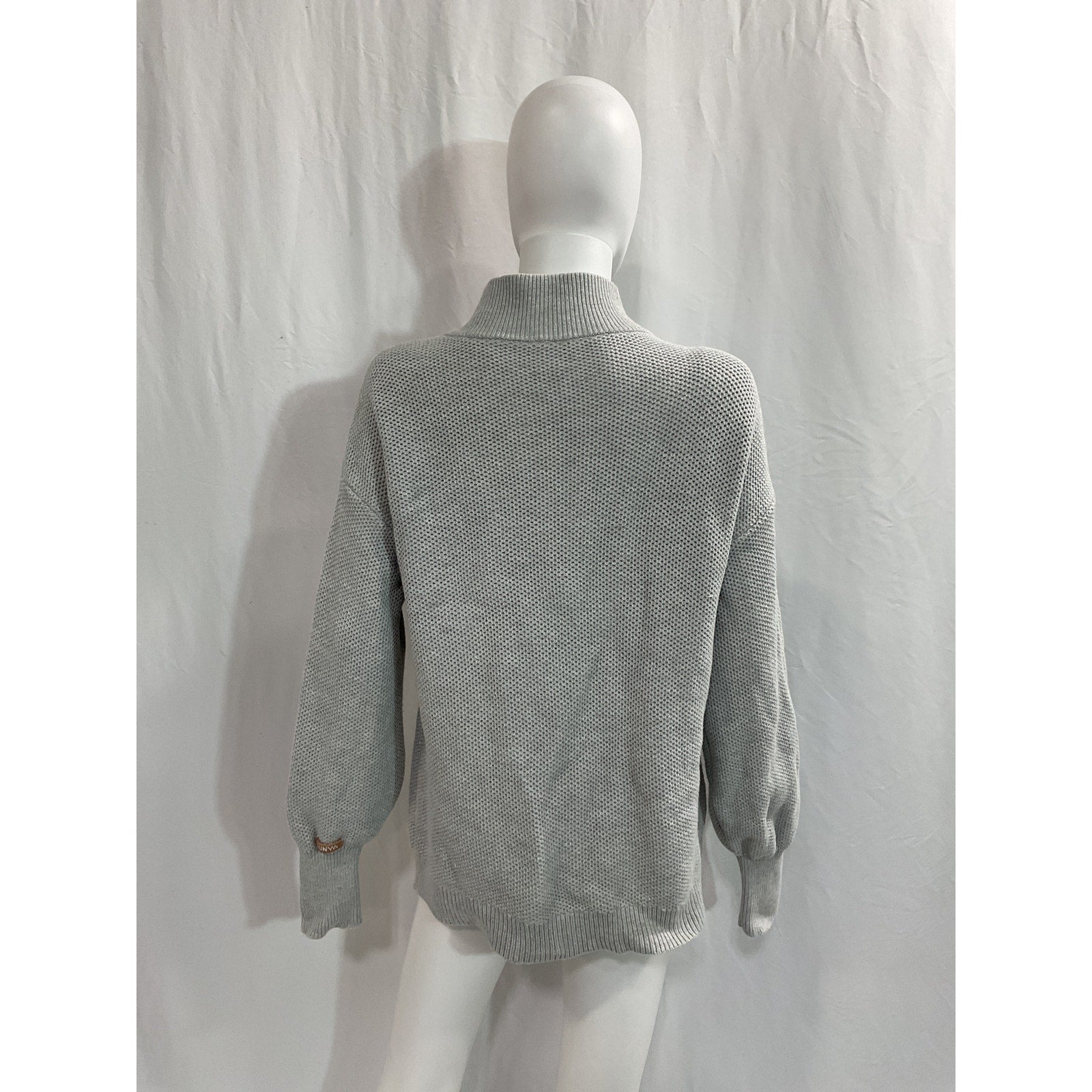 Lunya 'Cozy' Grey Cotton Silk Tops Size M
