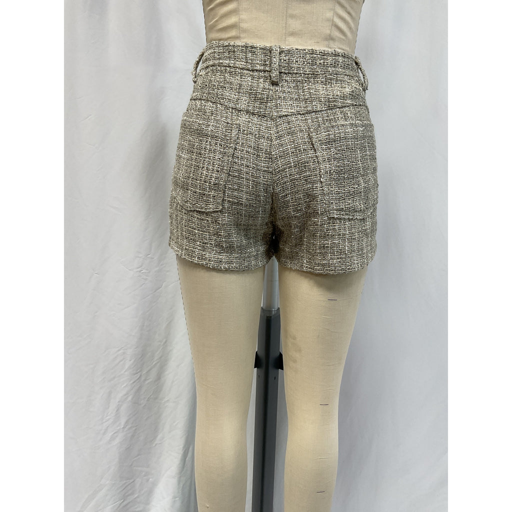 Iro 'Dilana' Beige Wool Blend Short Size 38
