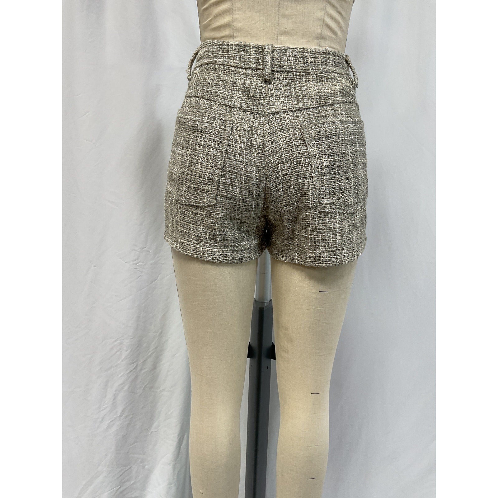 Iro 'Dilana' Beige Wool Blend Short Size 38