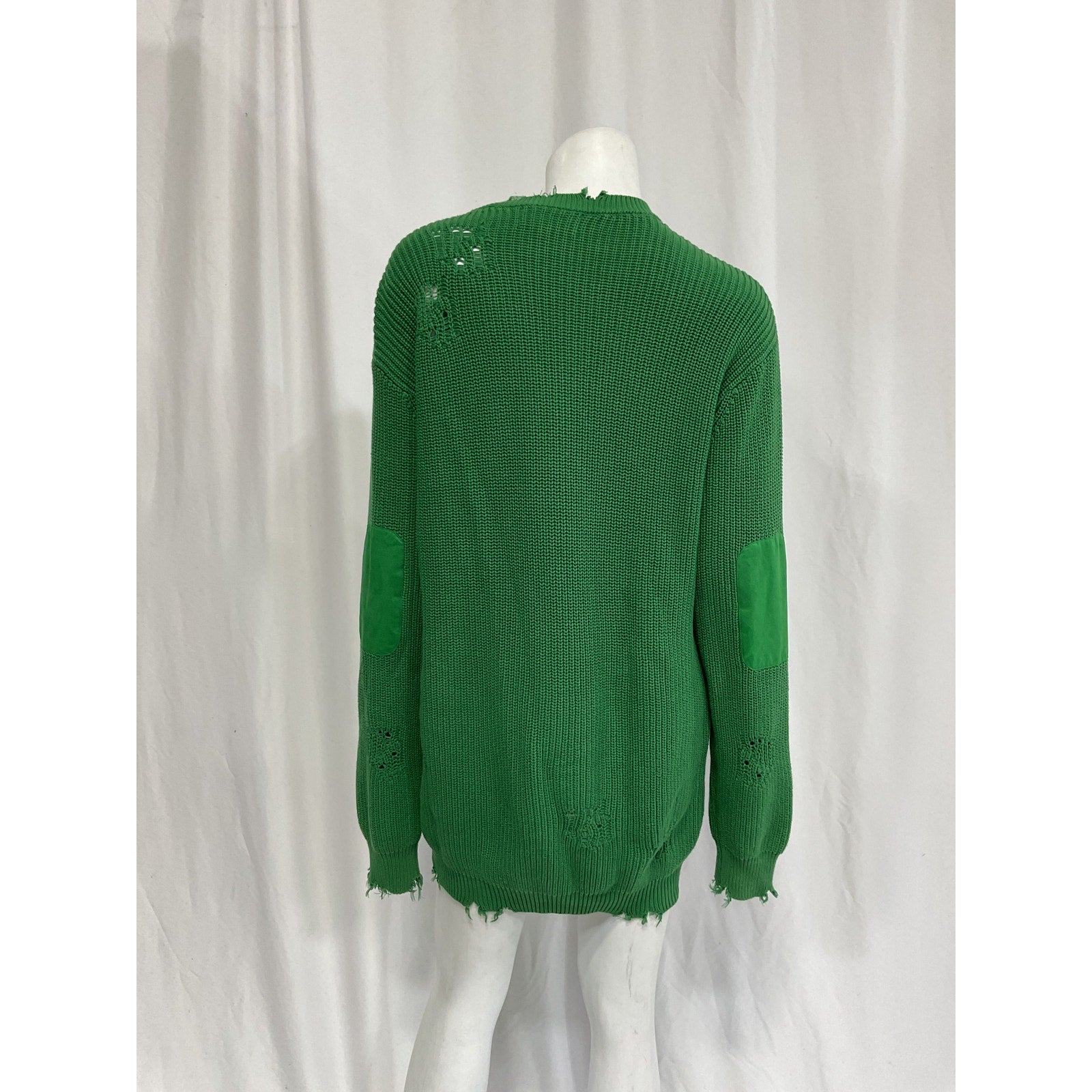 Ser.O.Ya 'Devin' Green Faux Suede Sweater Size S