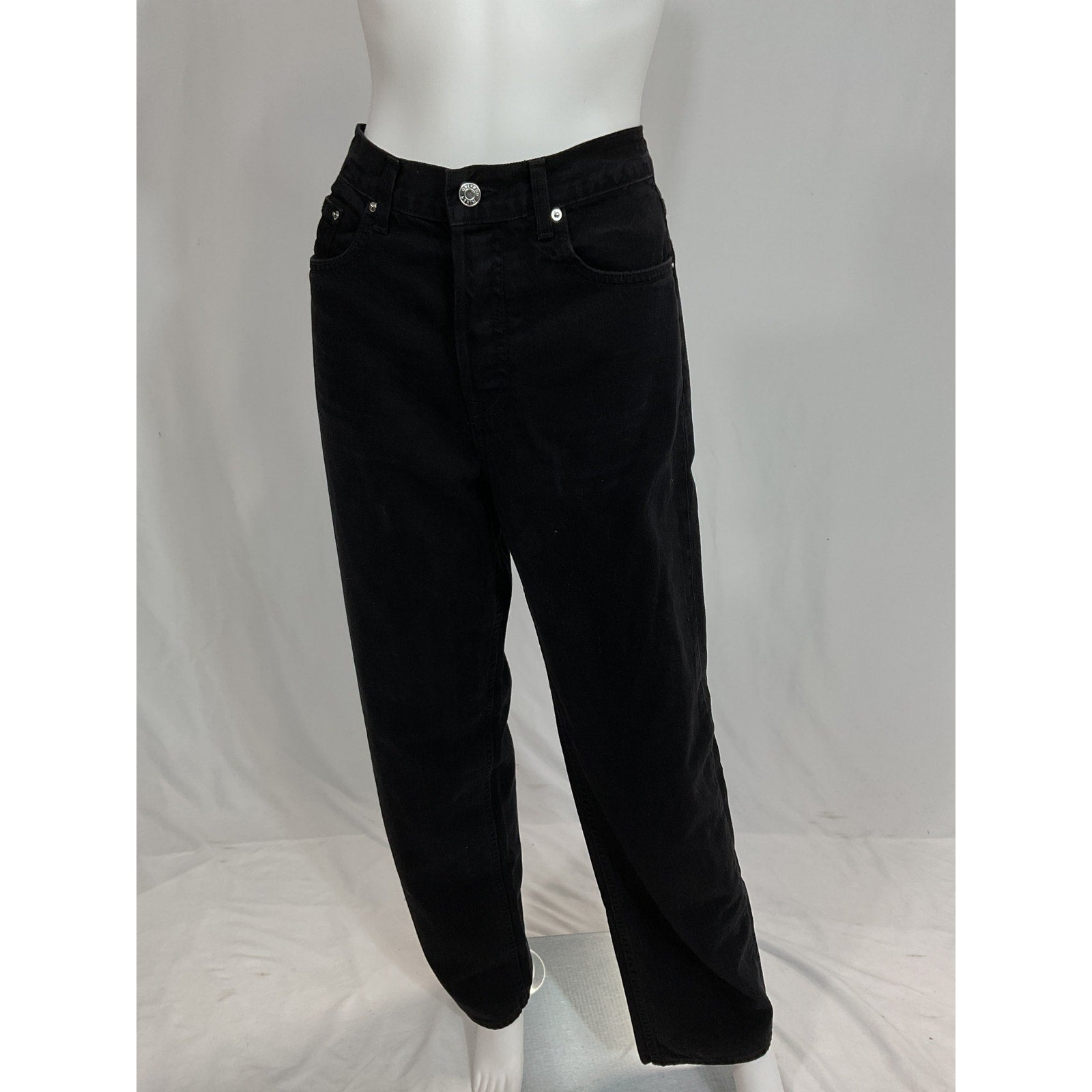 Grlfrnd 'Bella' Black Low Rise Boyfriend Denim Jeans Size 27 - NWT