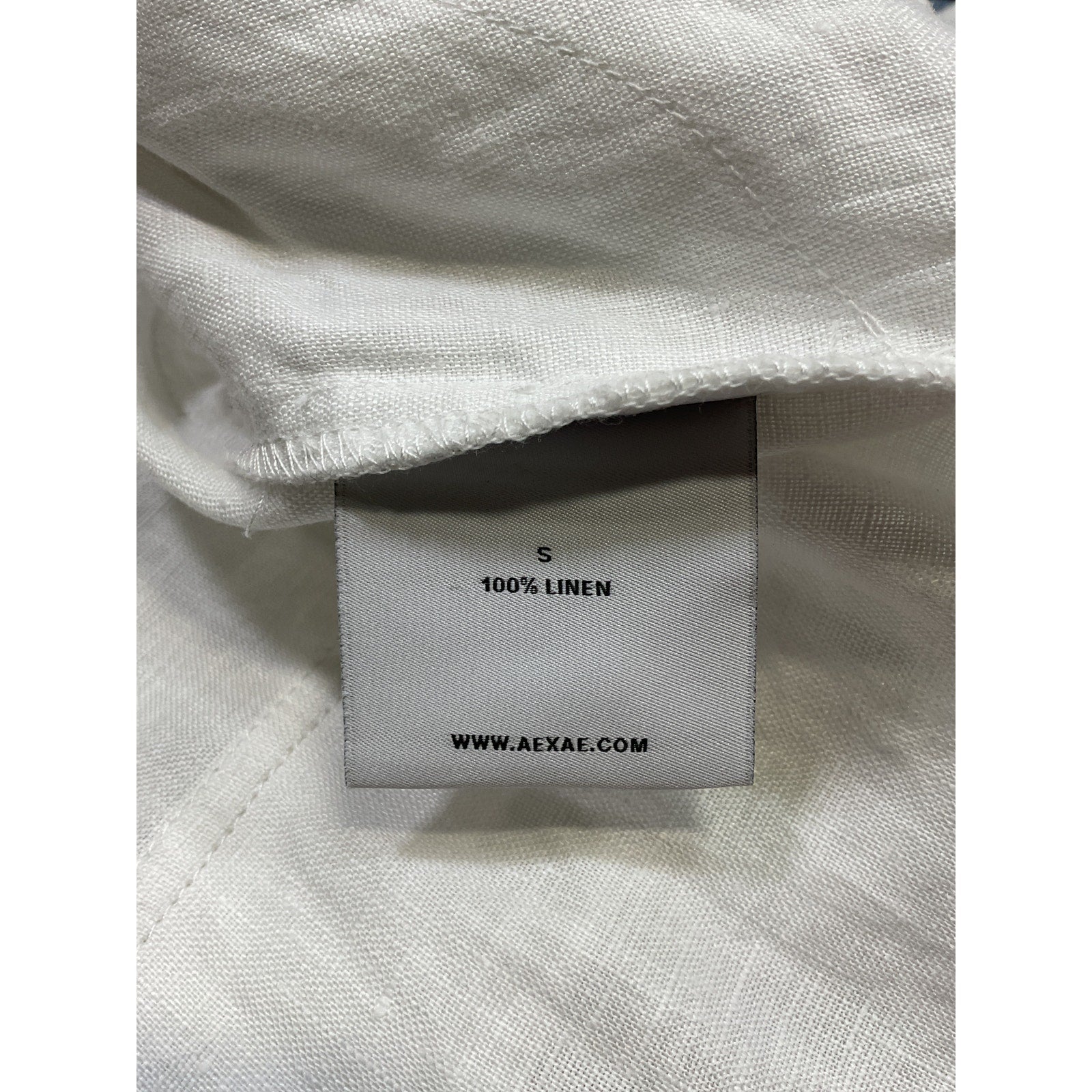 Aexae White Linen Trousers Size S