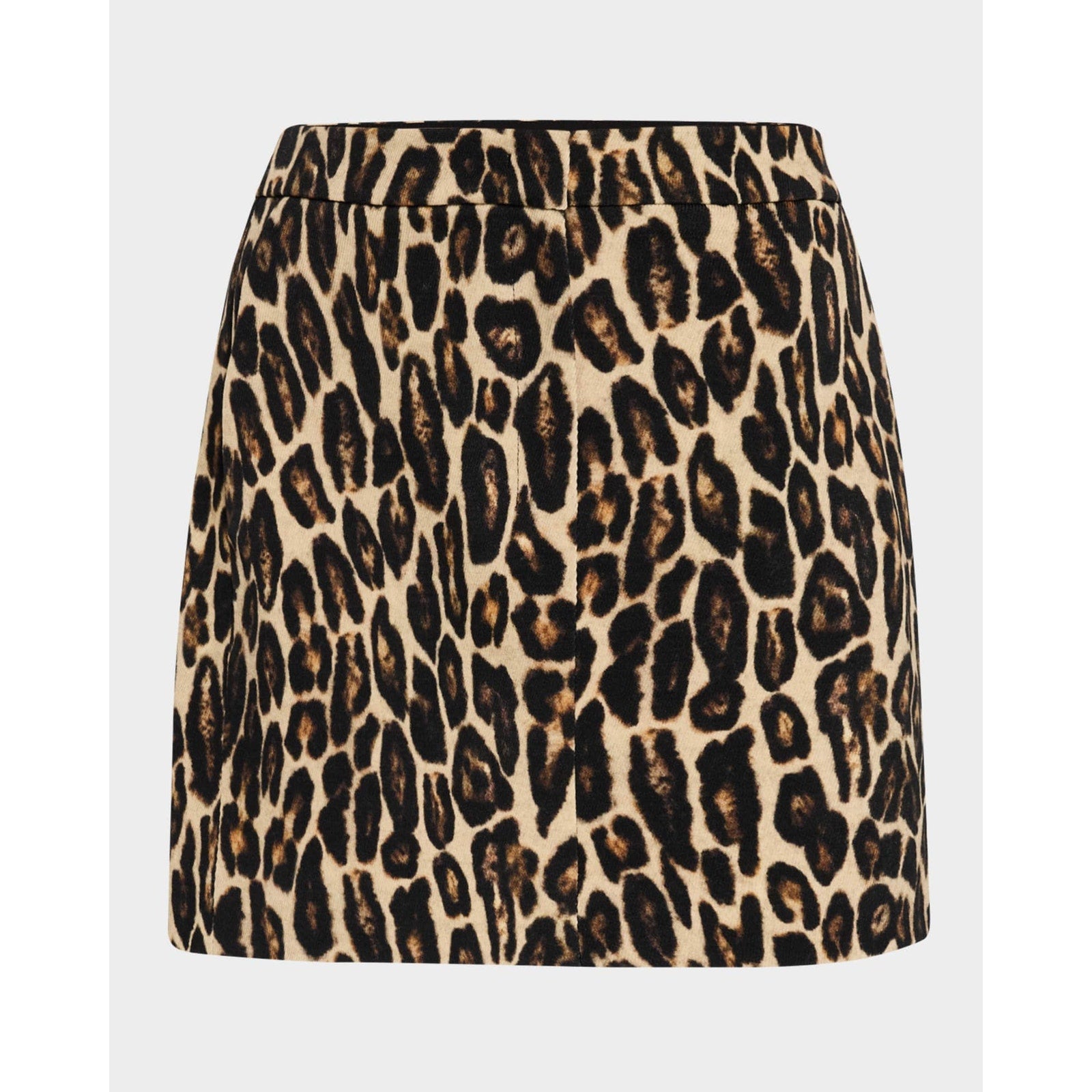 Theory Leopard Beige Wool Mini Trouser Skirt Size 2 - NWT