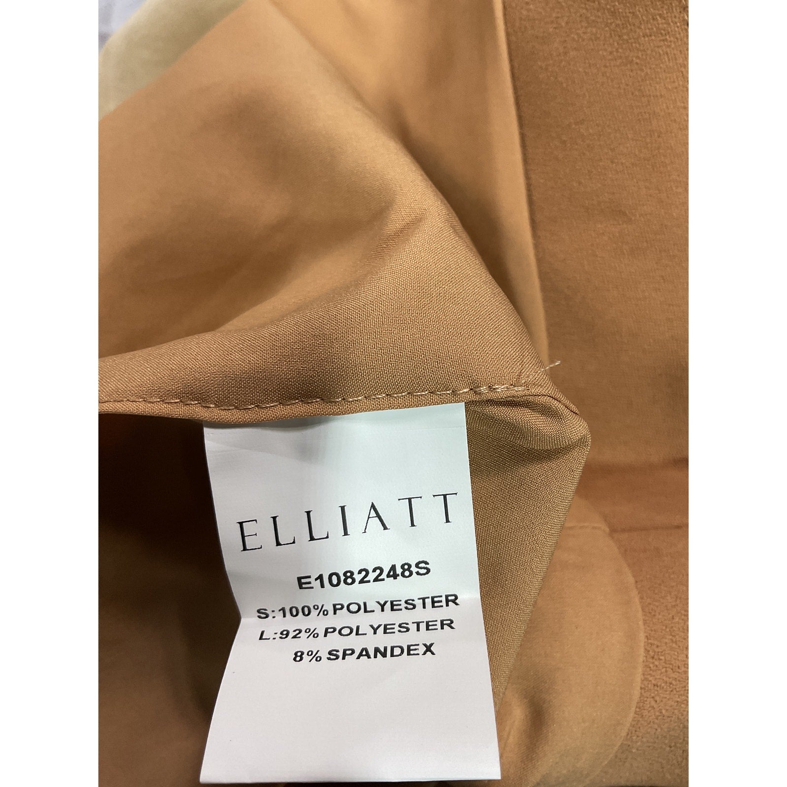 Elliatt 'Belair' Tan Faux Suede Leather Skirt Size L