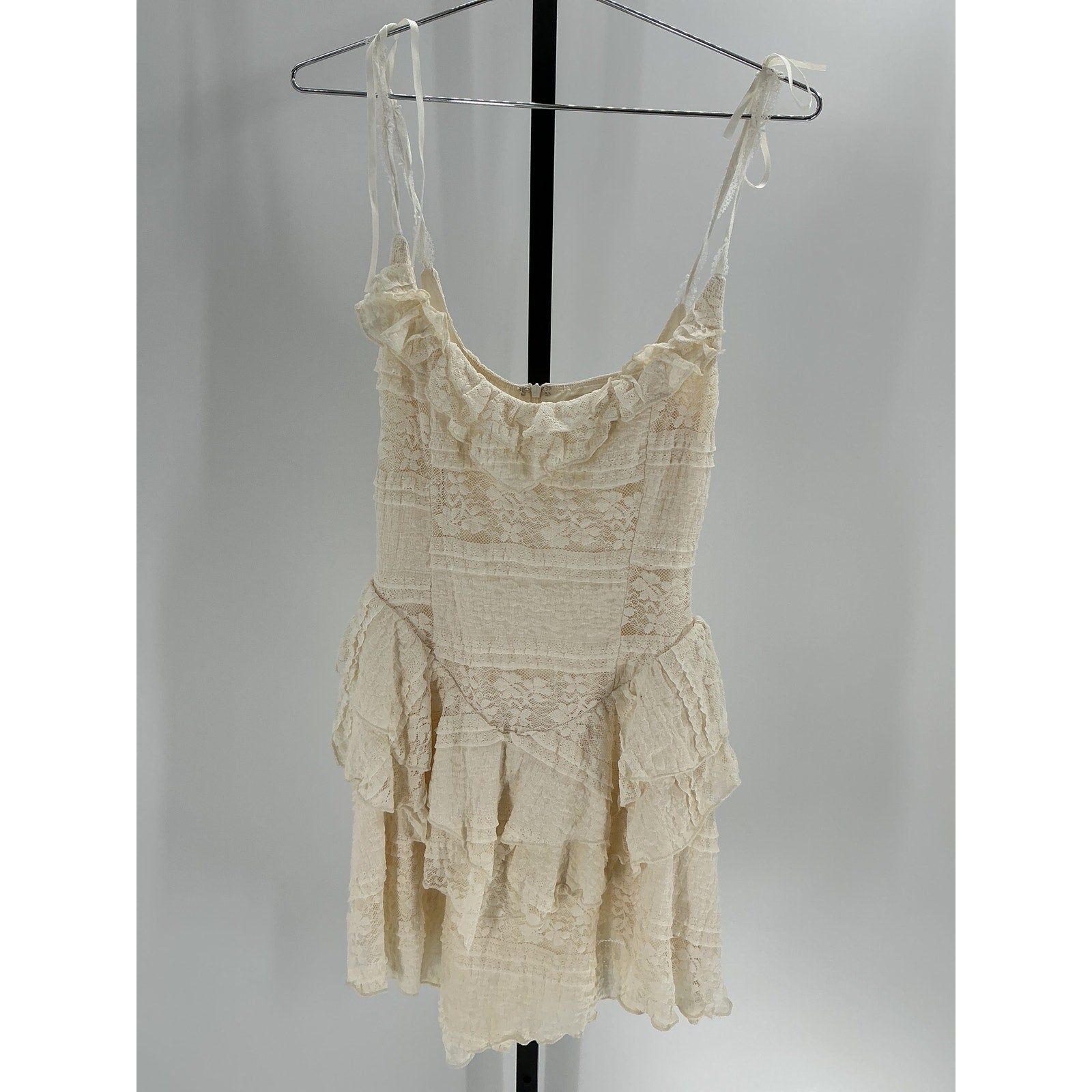 Majorelle 'Ann' Ivory Cotton Mini Dress Size M