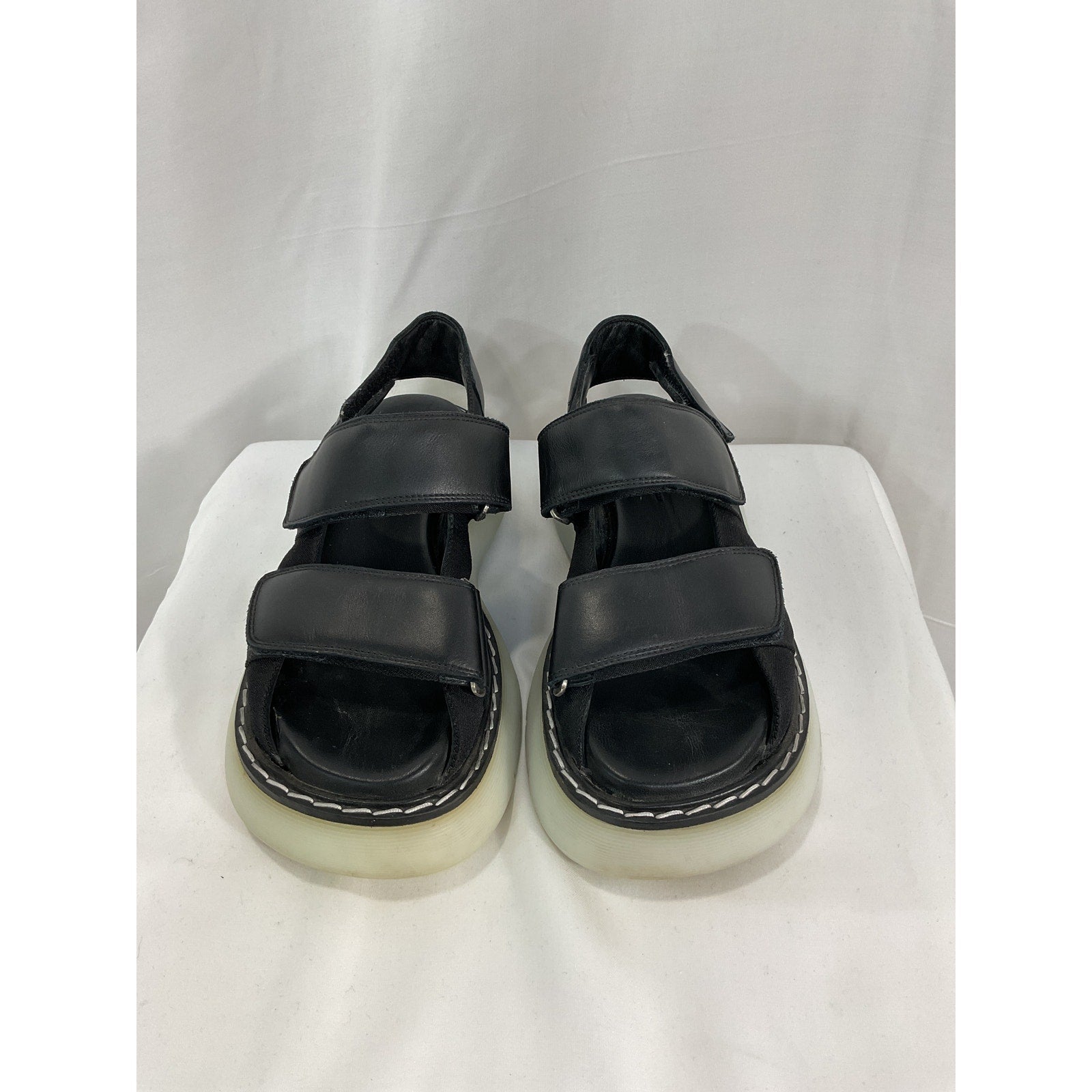 Khaite 'The Murray' Black Sandal Size 6
