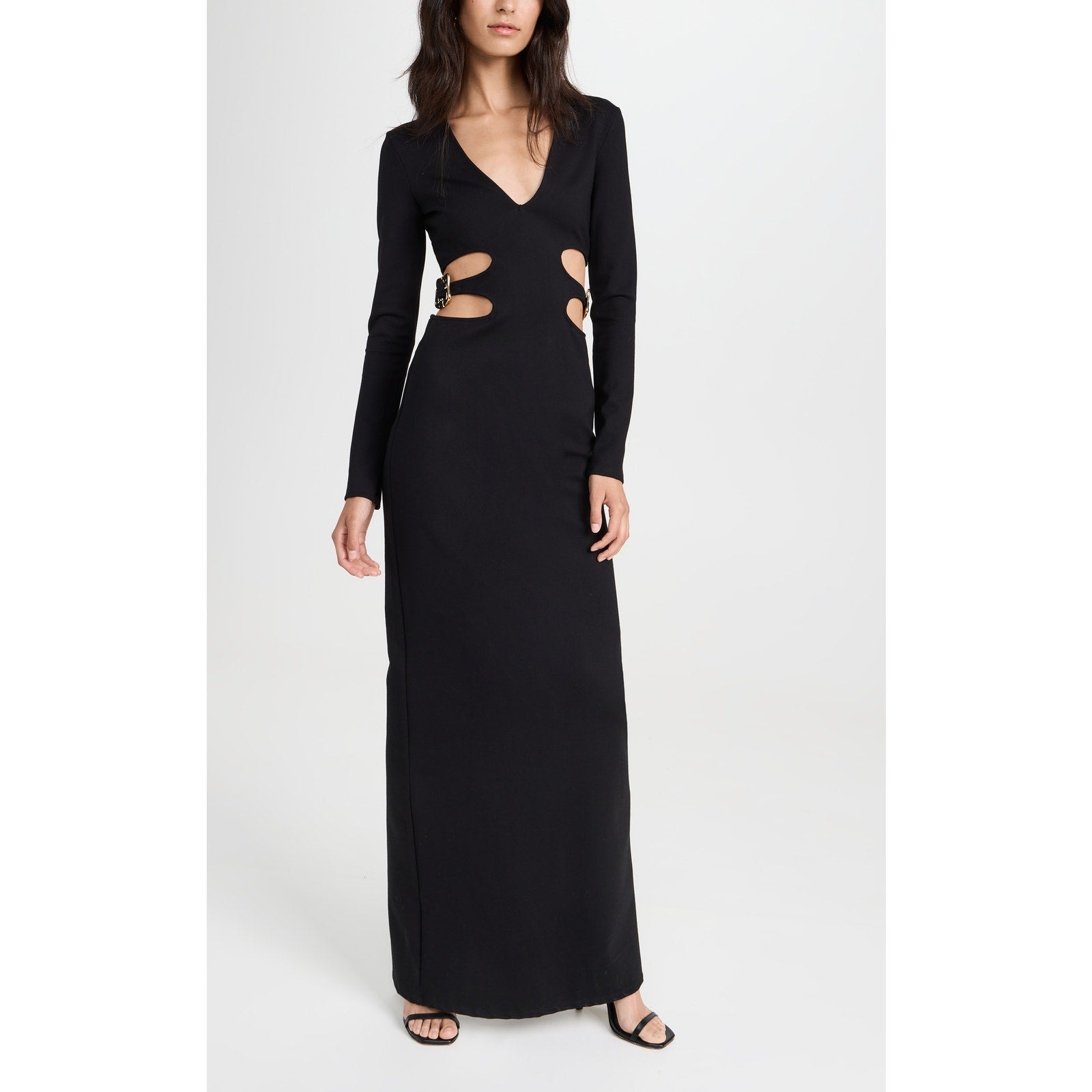 Staud 'Chantal' Black Rayon Dress Size M