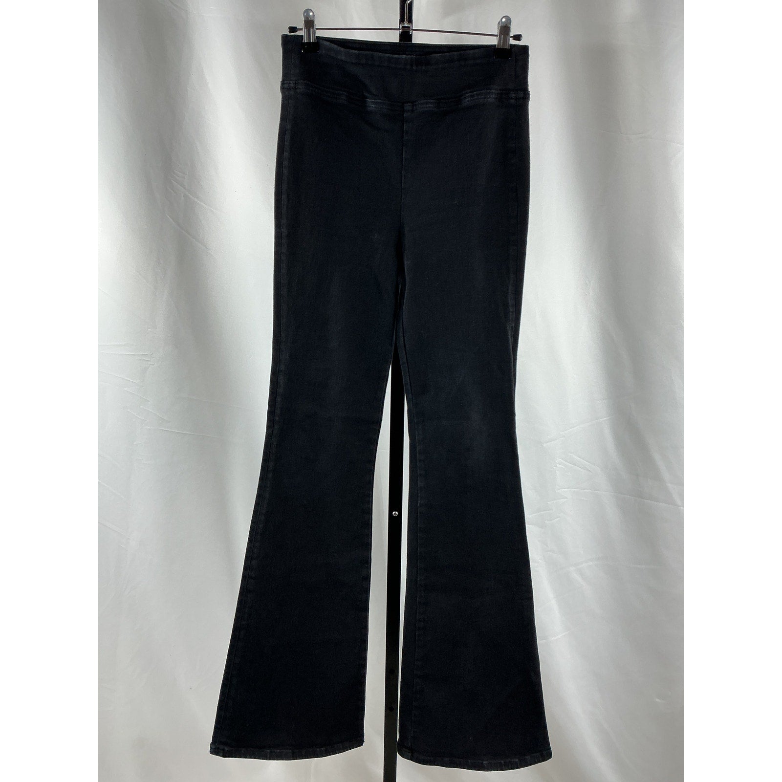 Frame 'Le' Black Cotton Jetset Stretch Flared Leg Jeans Size 1