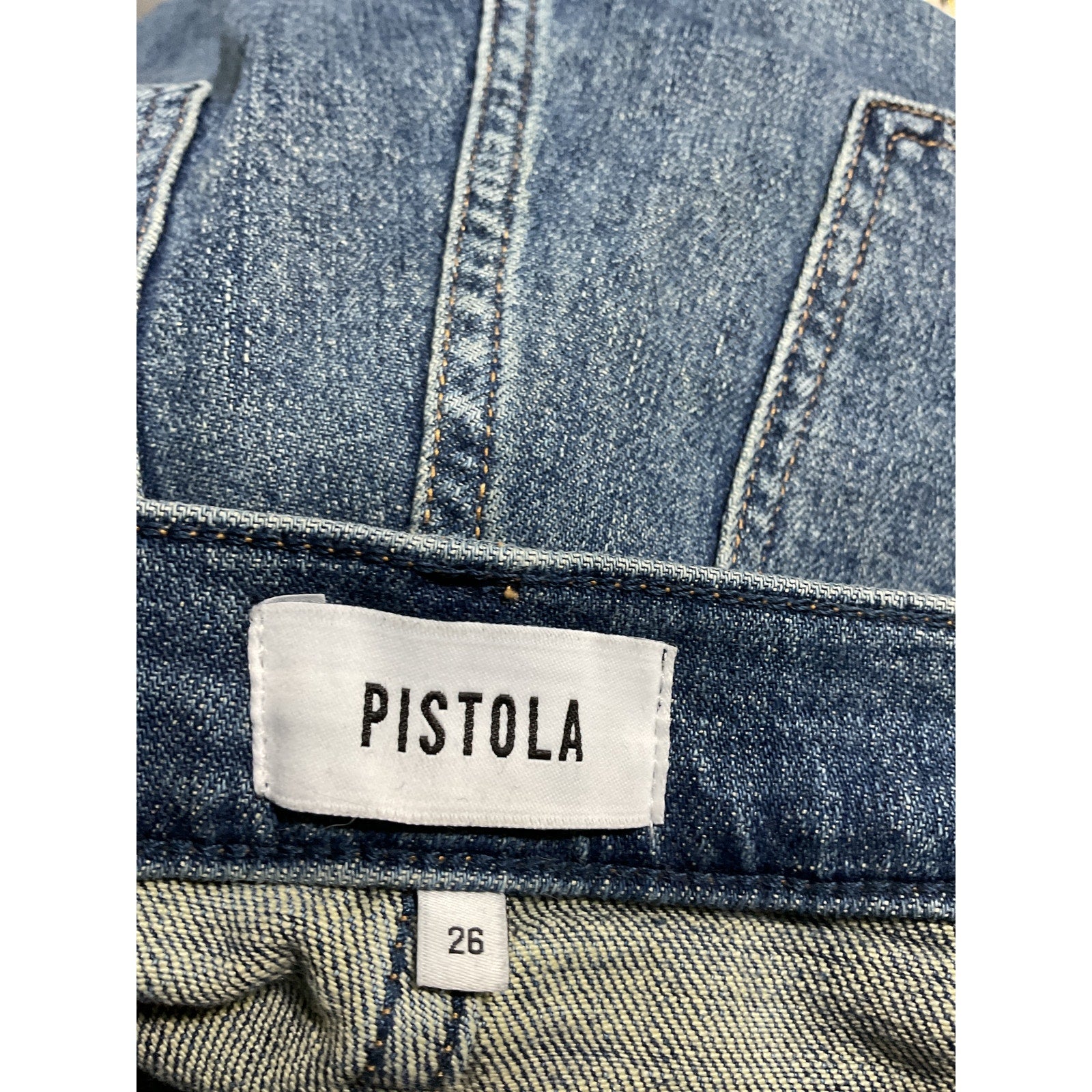 Pistola 'Colleen' Blue High Rise Slim Flare Denim Jean Size 26