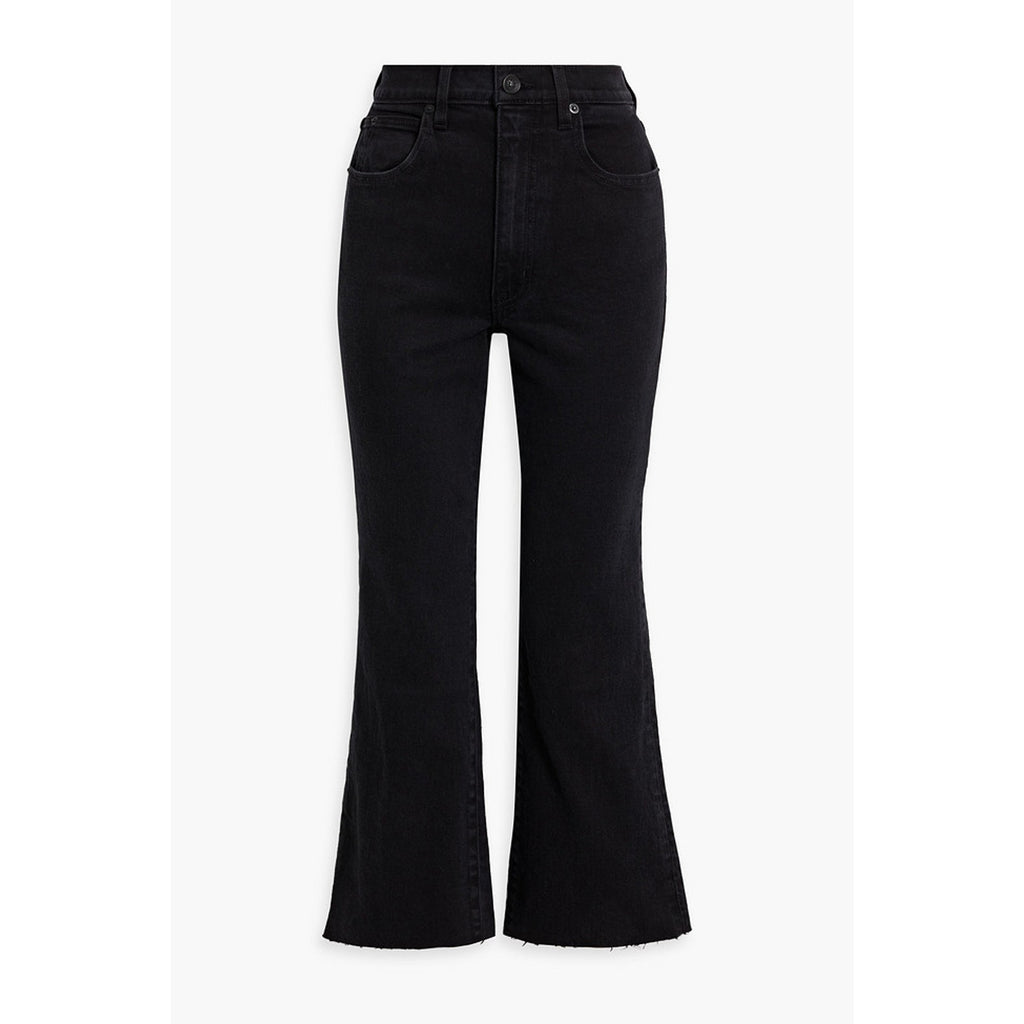 Slvrlake 'Frankie' Black High-Rise Kick-Flare Denim Jeans Size 26