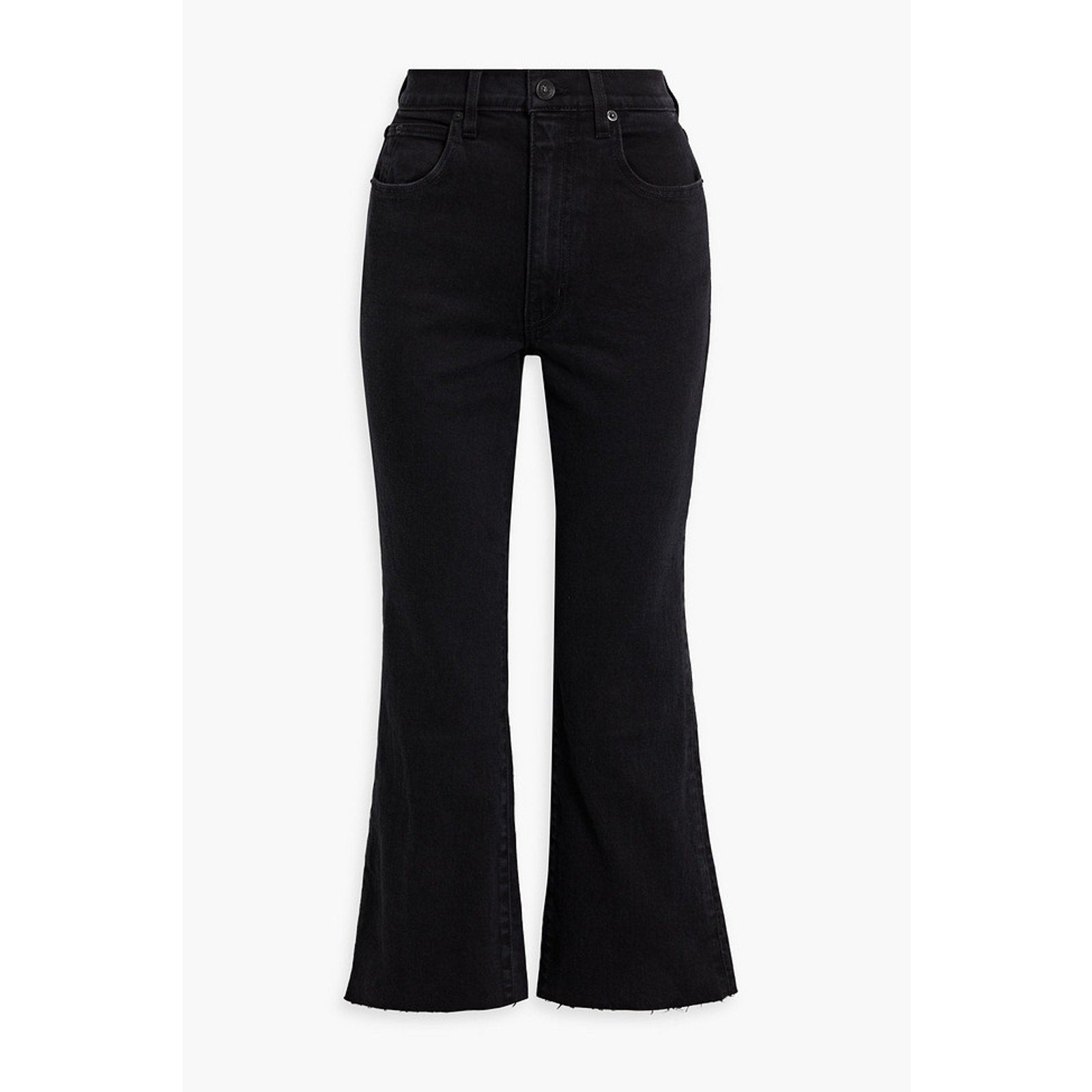 Slvrlake 'Frankie' Black High-Rise Kick-Flare Denim Jeans Size 26