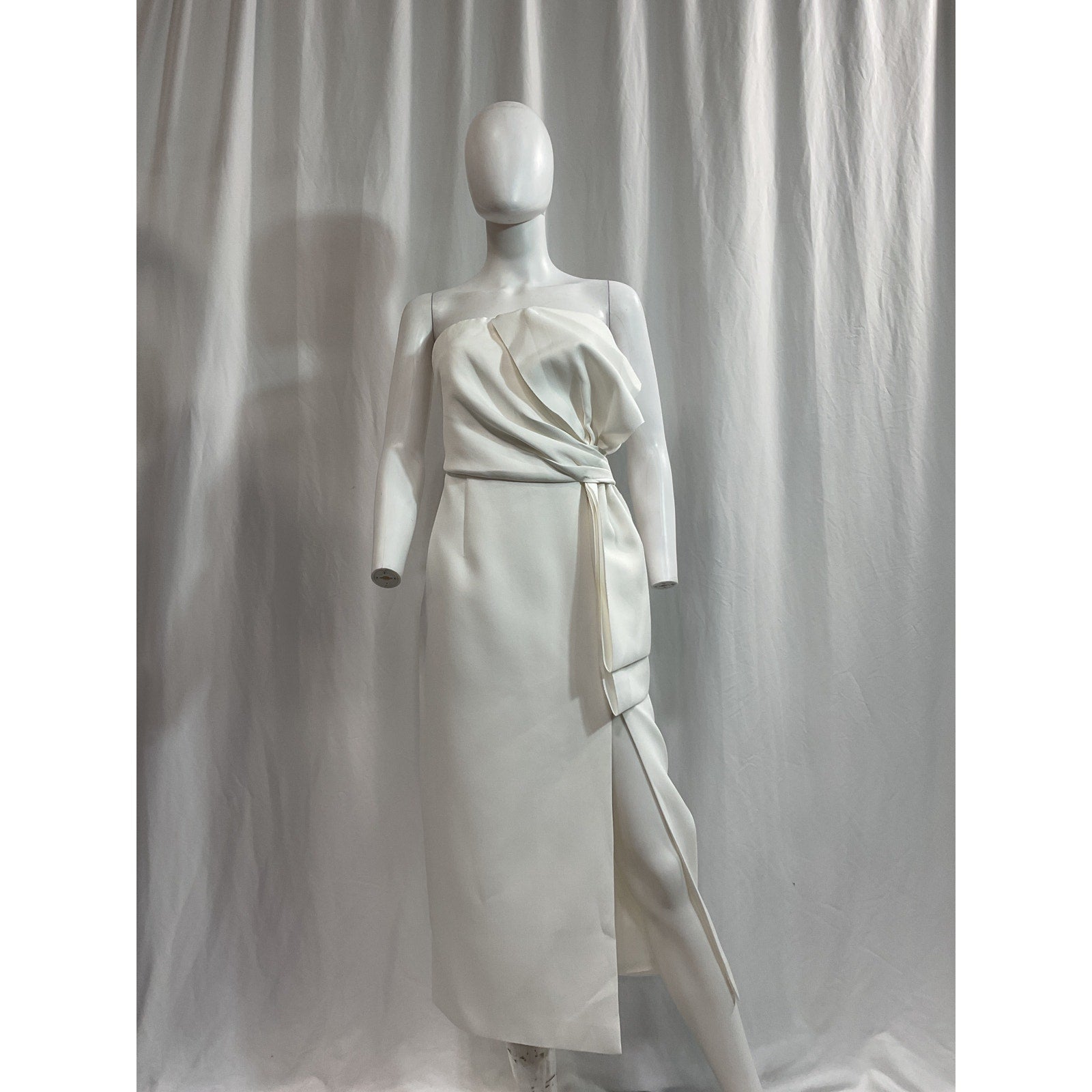 Elliatt 'Brighton' White Bow Accent Dress Size L