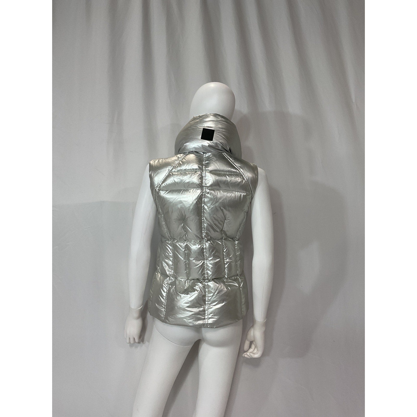 Sam. 'Freedom' Metallic Silver Vest Size S