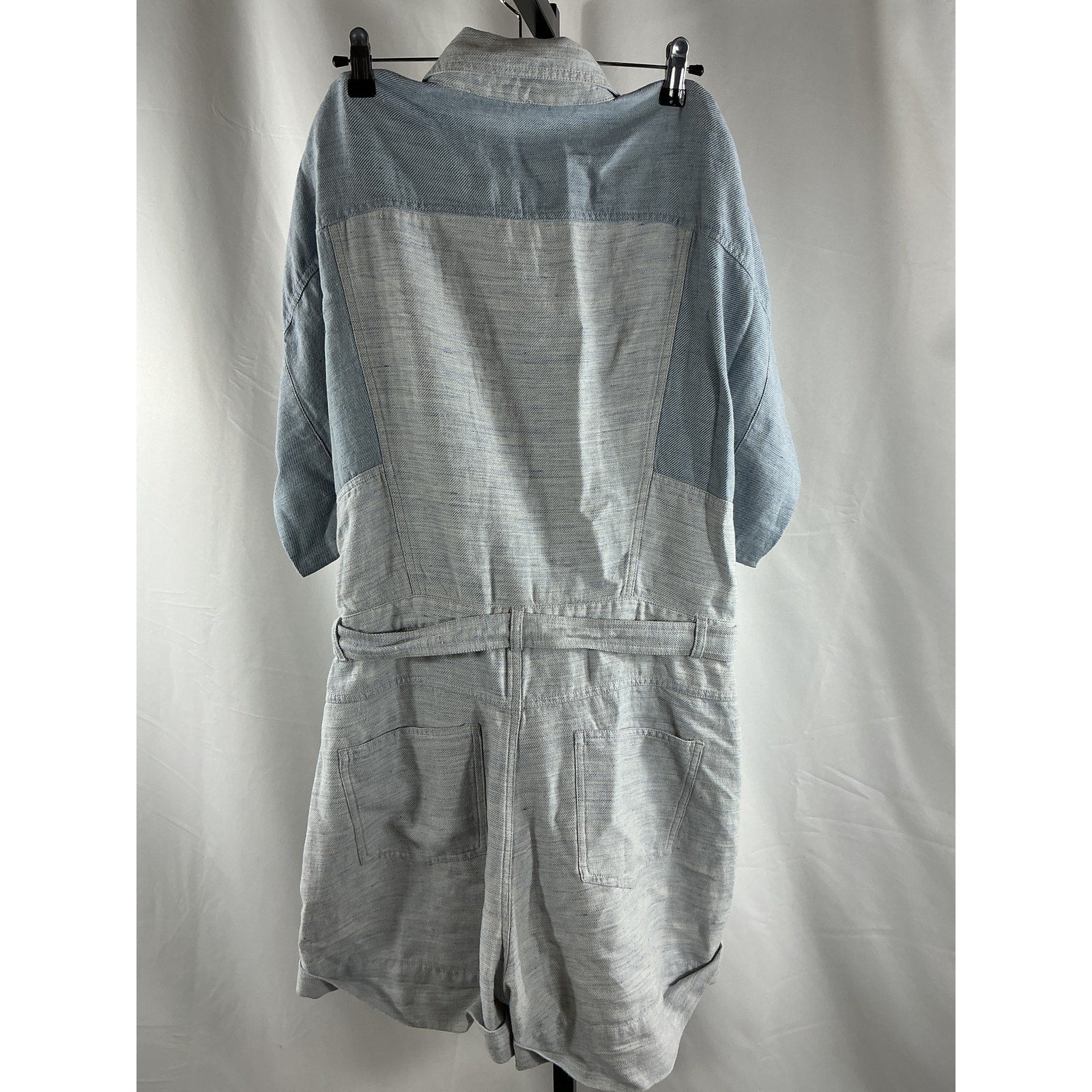 Iro 'Landemon' Blue Cotton Romper Size 40