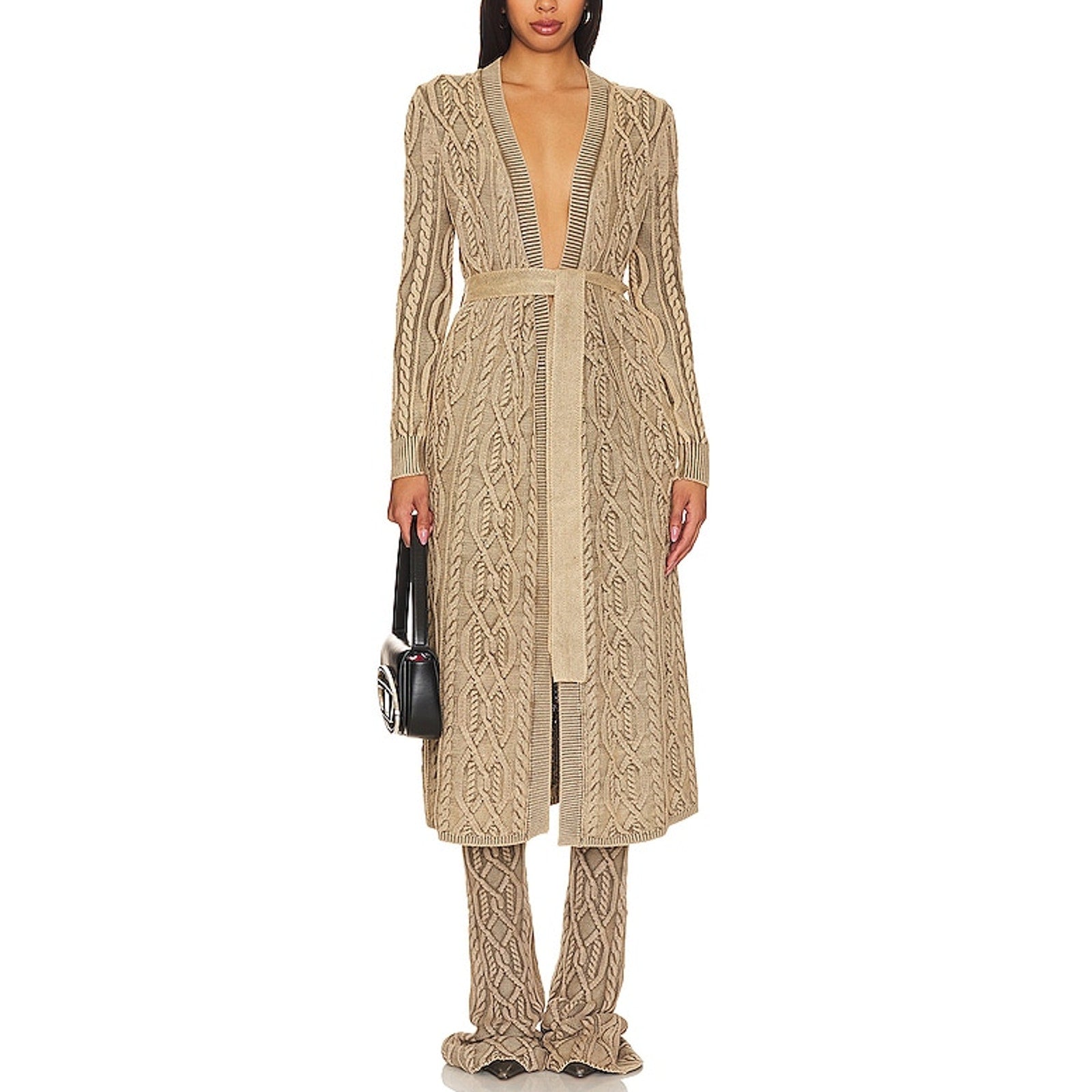 Ser.O.Ya 'Adaline' Tan Cotton Cardigan Size XXS / XS