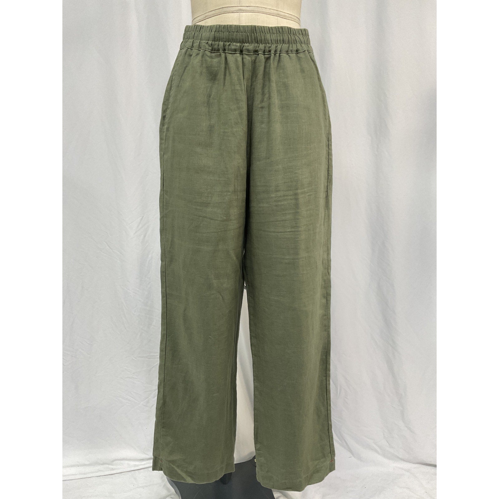 Xirena 'Atticus' Green Linen Pants Size M