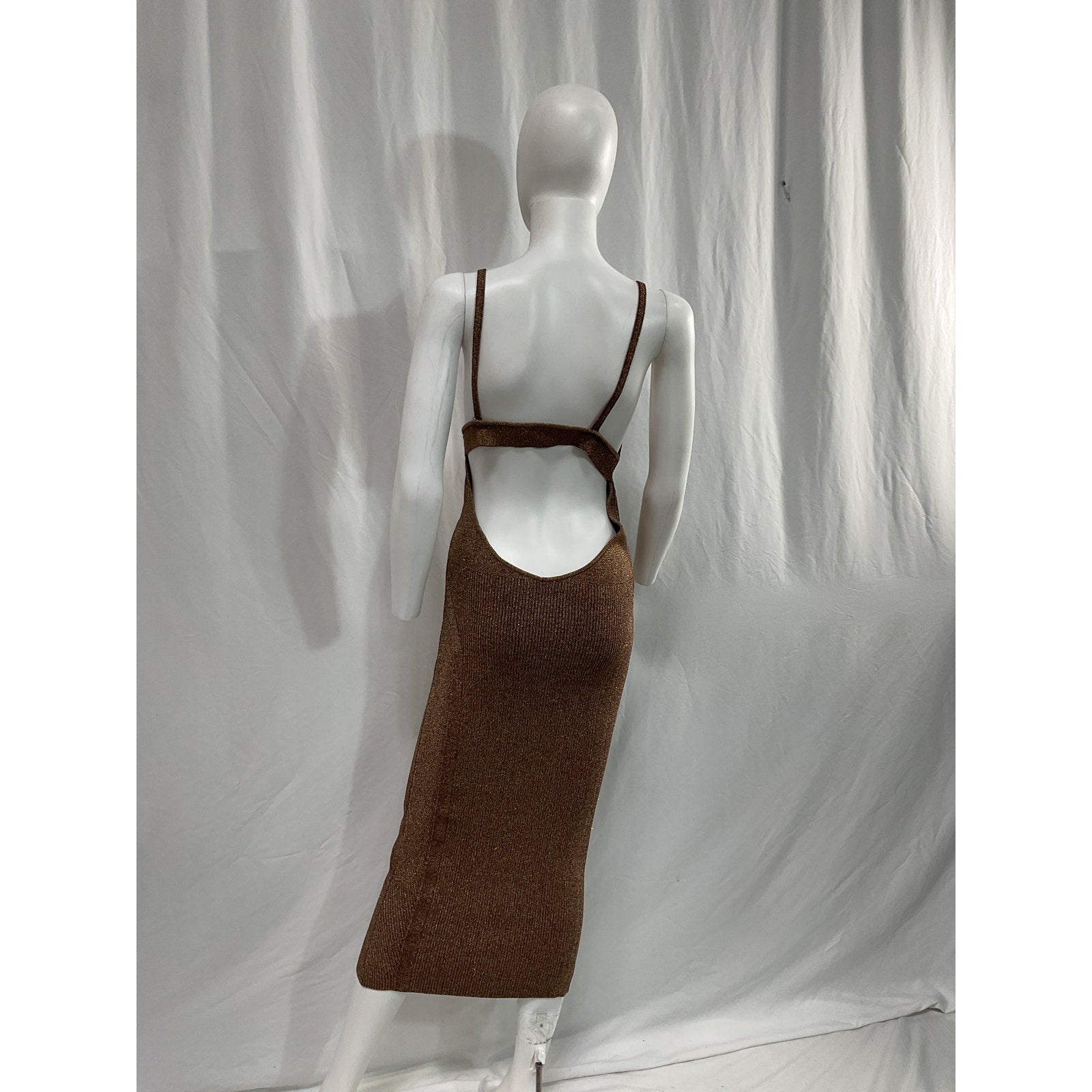 Retrofete 'Amster' Brown Cut Out Dress Size XL