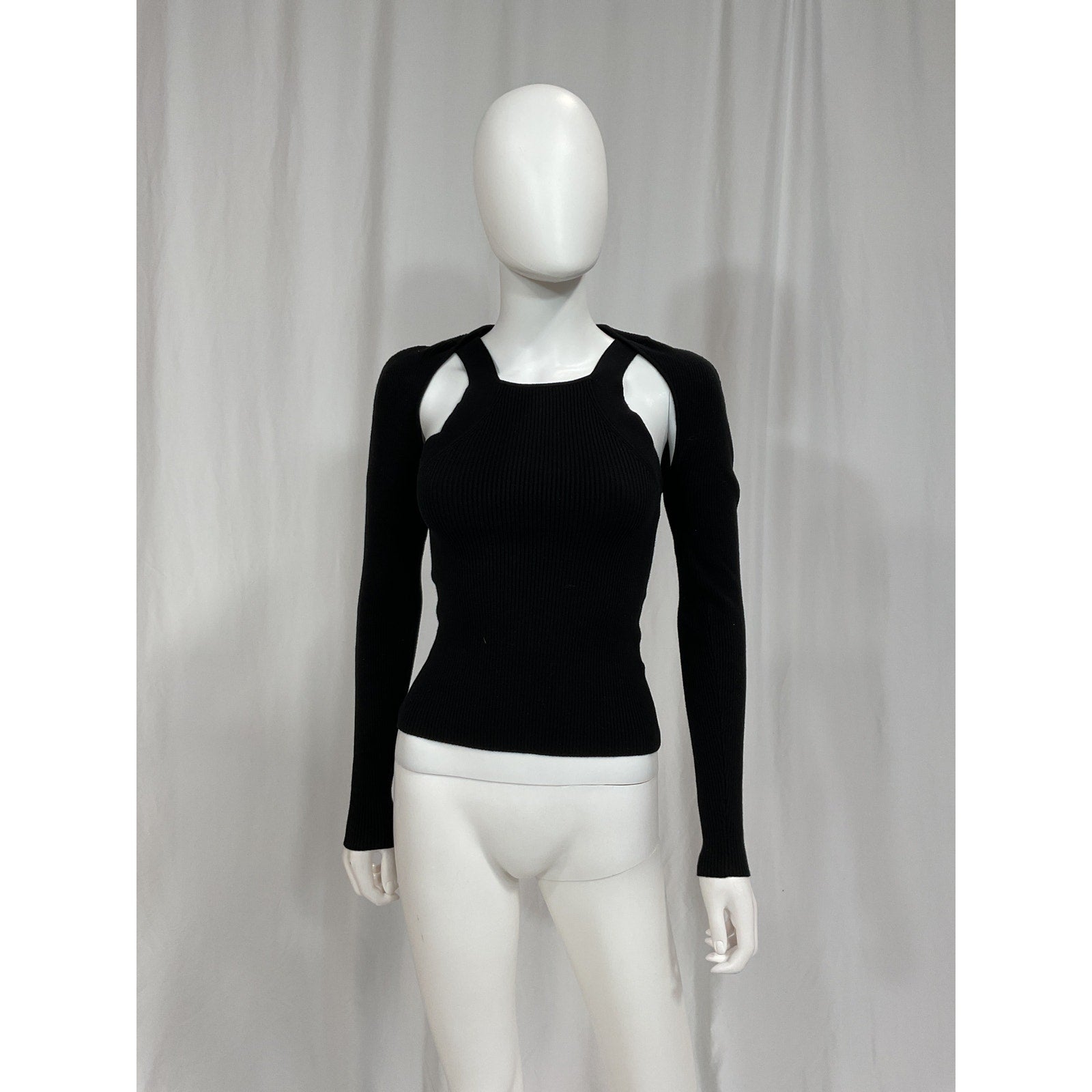 Pistola 'Jolene' Black 2-Piece Knit Tank & Shrug Sweater Size XS