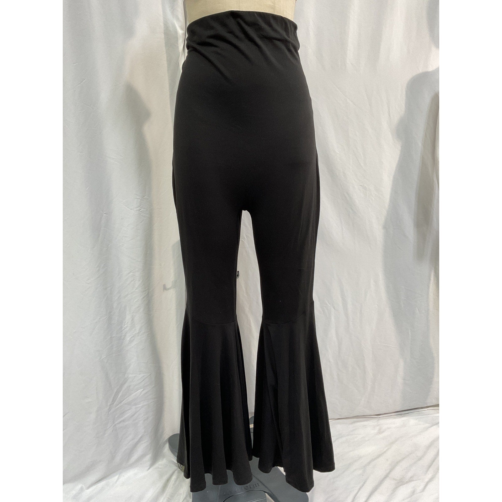 Bumpsuit 'The Nicole' Black Polyester Flare Pant Size XL