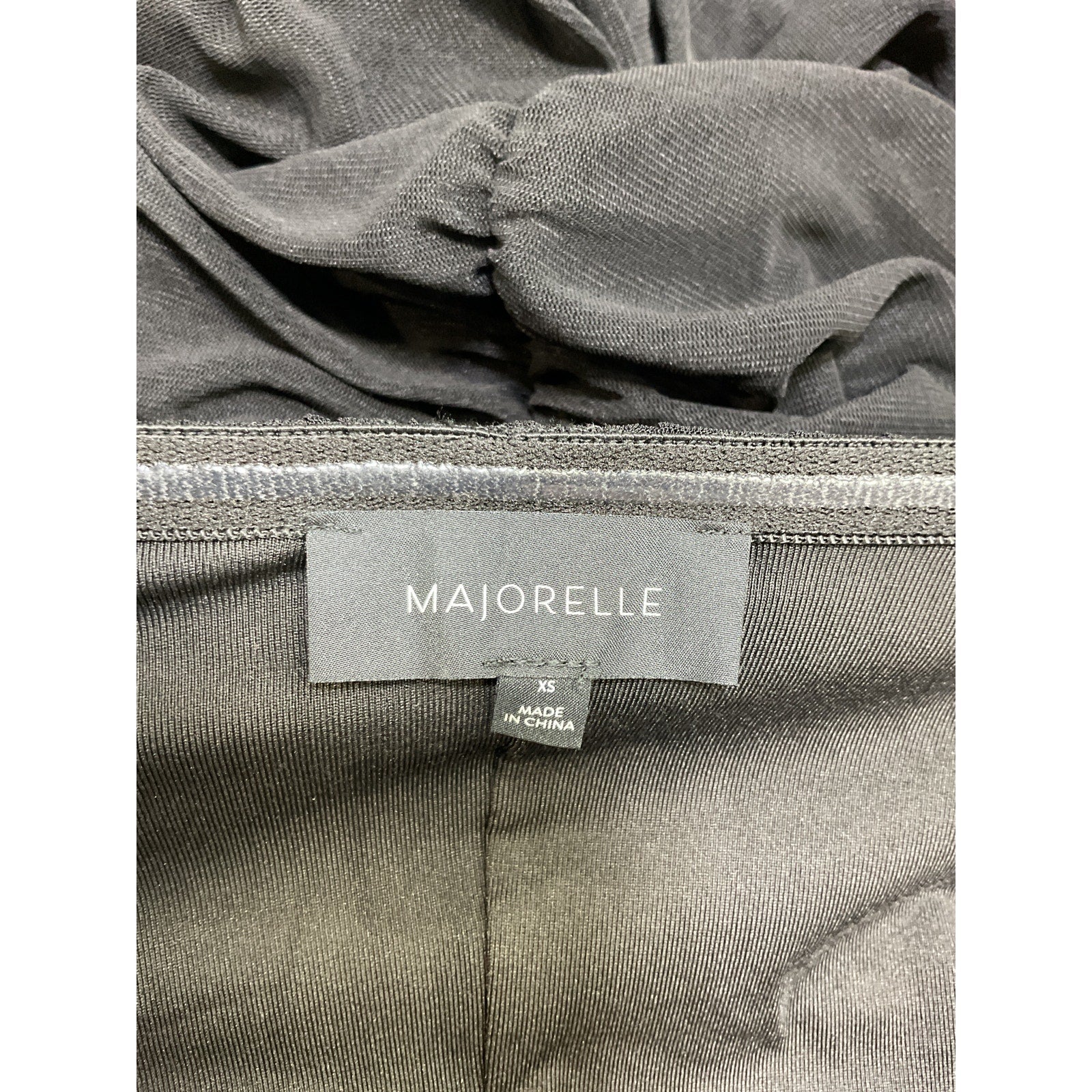 Majorelle 'Bandit' Black Nylon Mini Dress Size XS - NWT