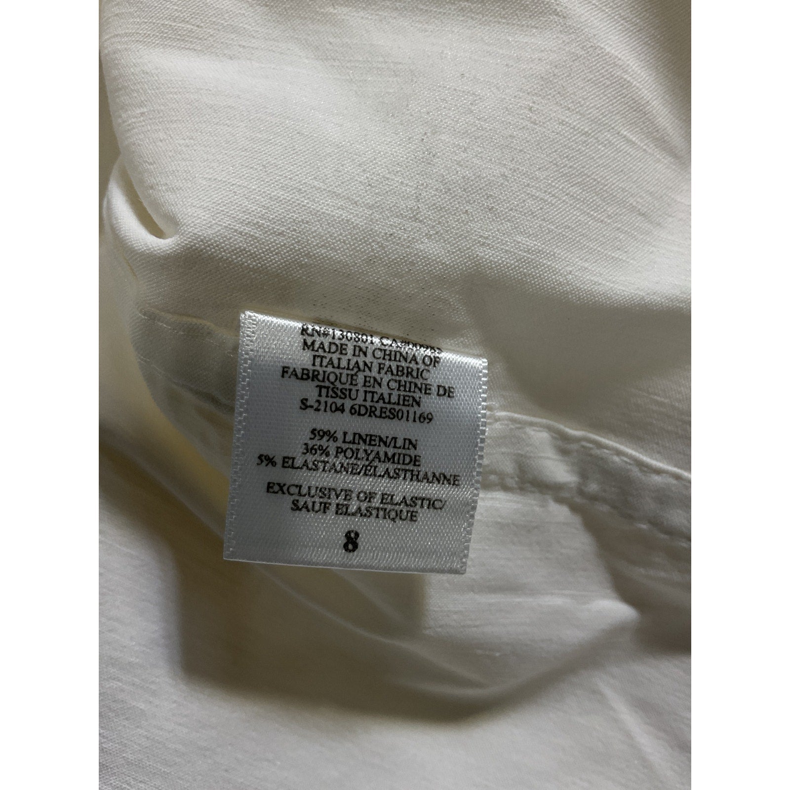 A.L.C. 'Adena' White Dress Size 8