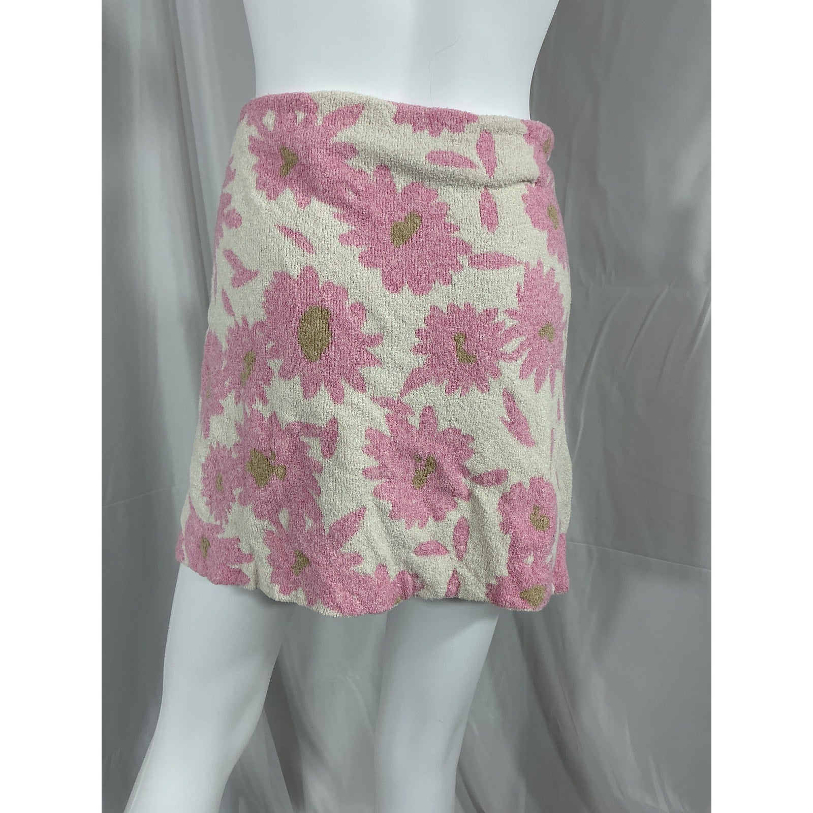 Jacquemus 'La Jupe Bagnu' Pink Terrycloth Skirt Size 34