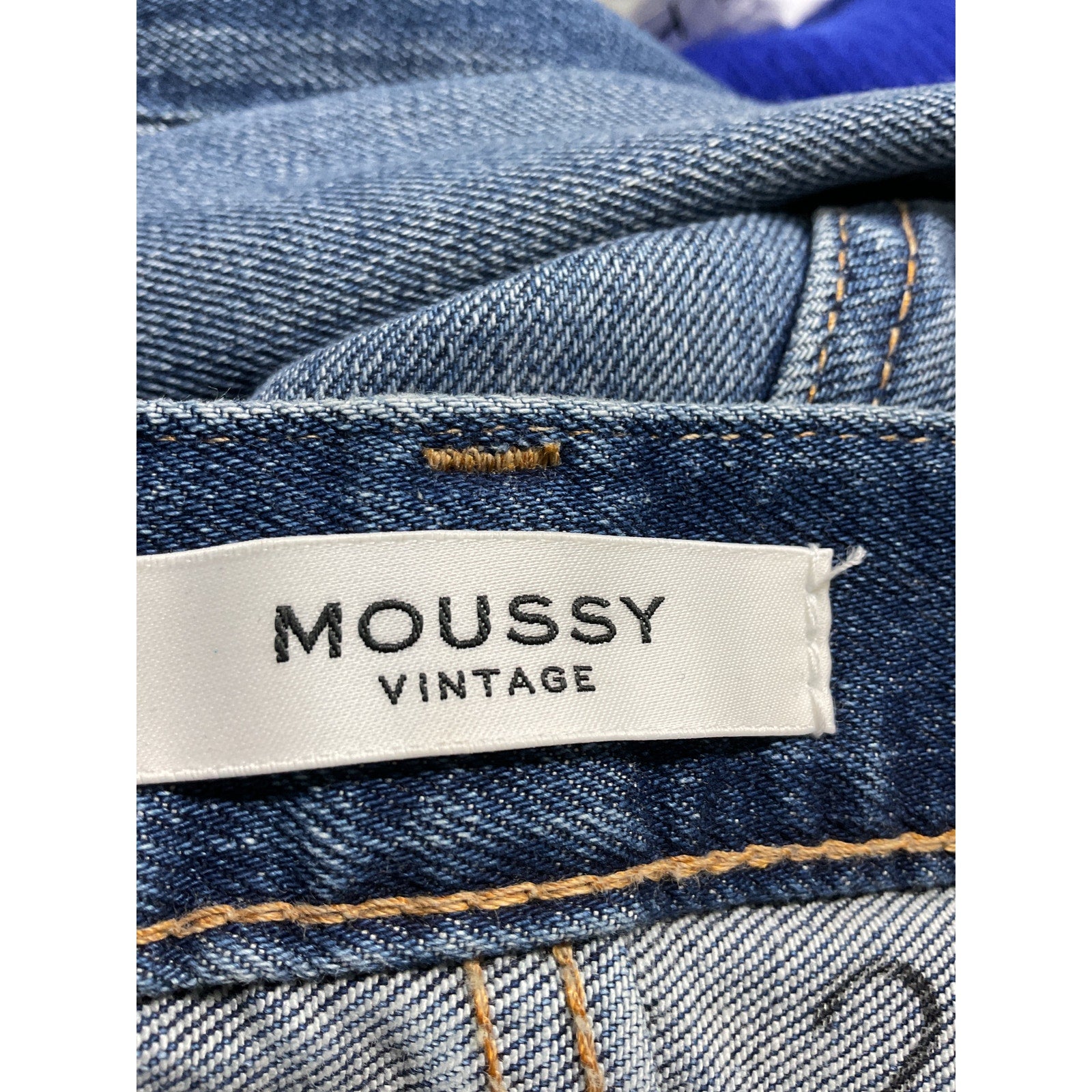 Moussy 'Ballena' Blue Mid-Rise Cropped Skinny Jeans Size 26
