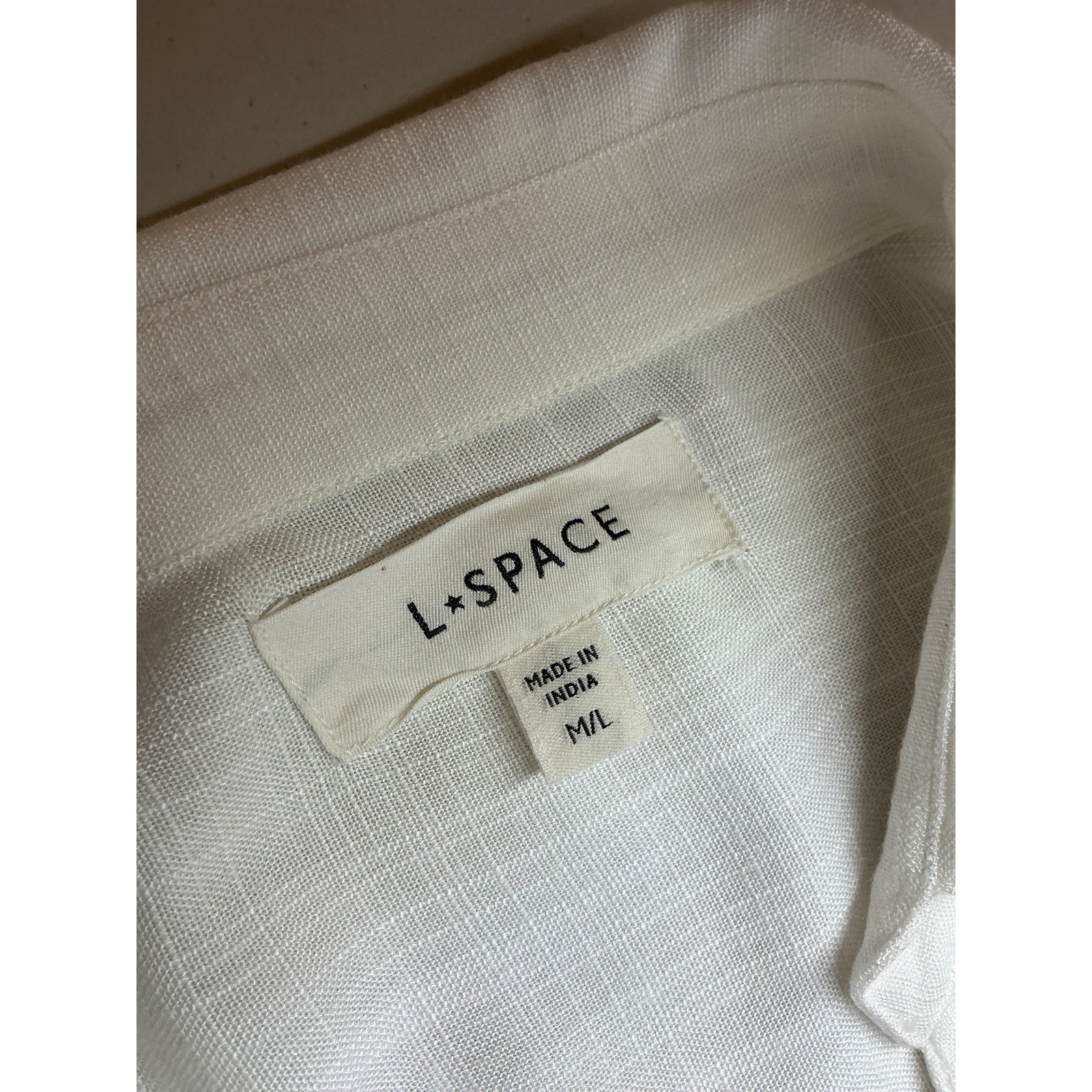 Lspace 'Barcelona' White Viscose Dress Size M / L