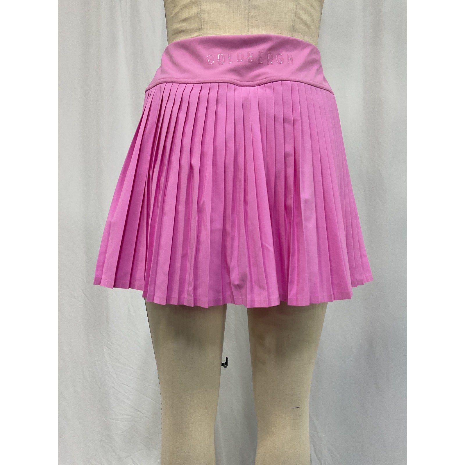 Goldbergh 'Plisse' Pink Polyester Skirt Size S