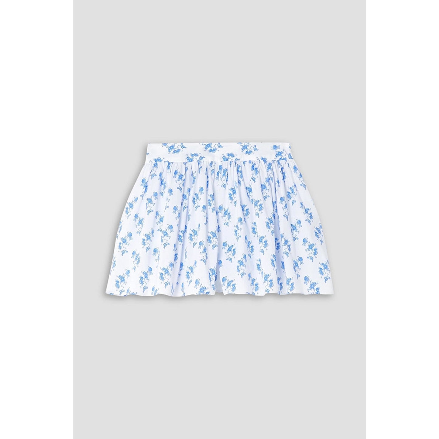 Caroline Constas 'Teagen' White Floral-Print Cotton-Blend Poplin Shorts Size M