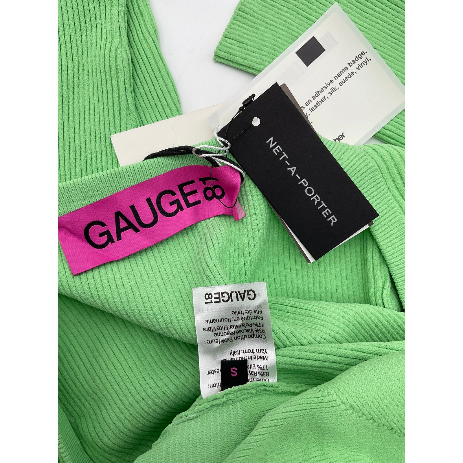 Gauge81 'Yukita' Green Rayon Ribbed-Knit Top Size S
